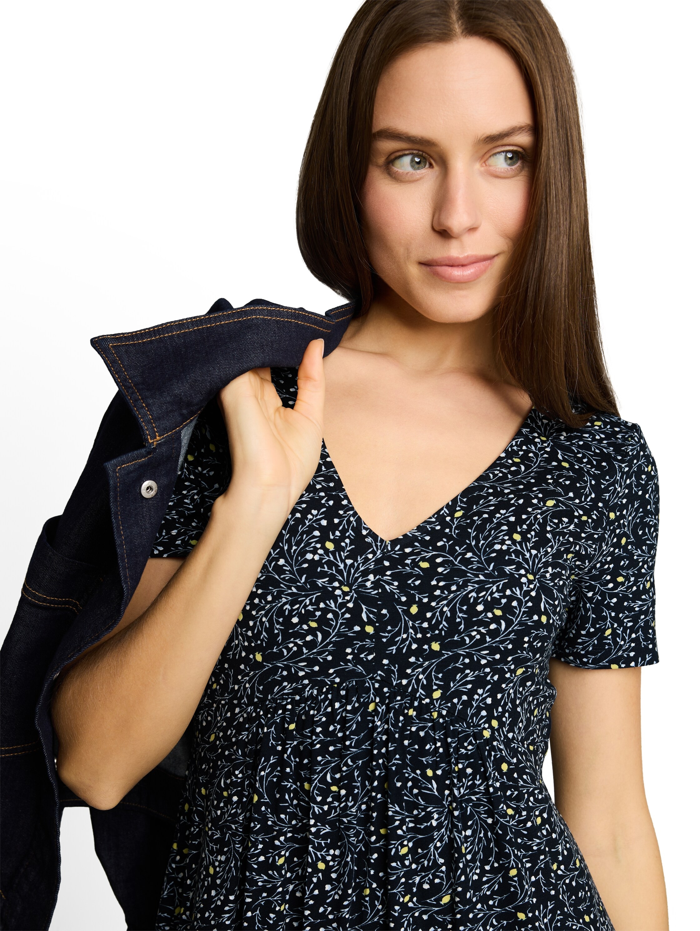 TOM TAILOR Jerseykleid mit All-Over Print