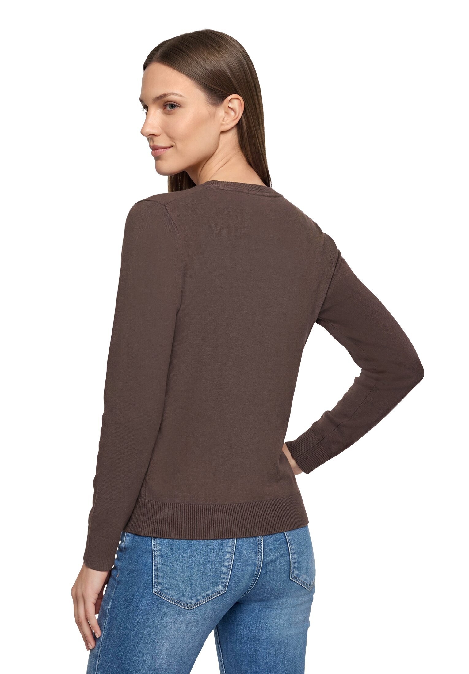 Betty Barclay Rundhalspullover »Basic-Strickpullover mit Rundhalsausschnitt«