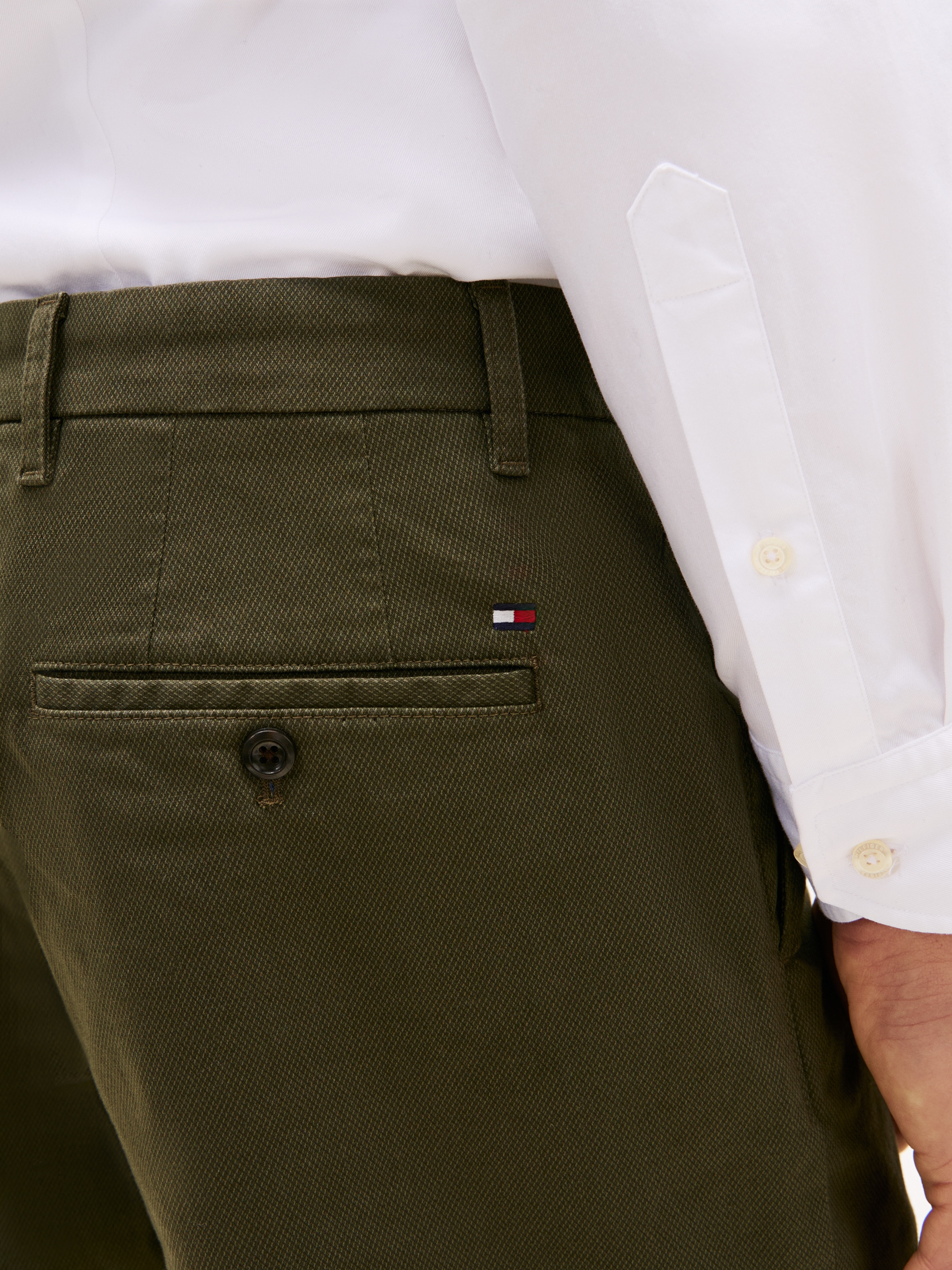 Tommy Hilfiger Shorts »HARLEM PRINTED STRUCTURE SHORT«, Mit Gürtelschlaufen