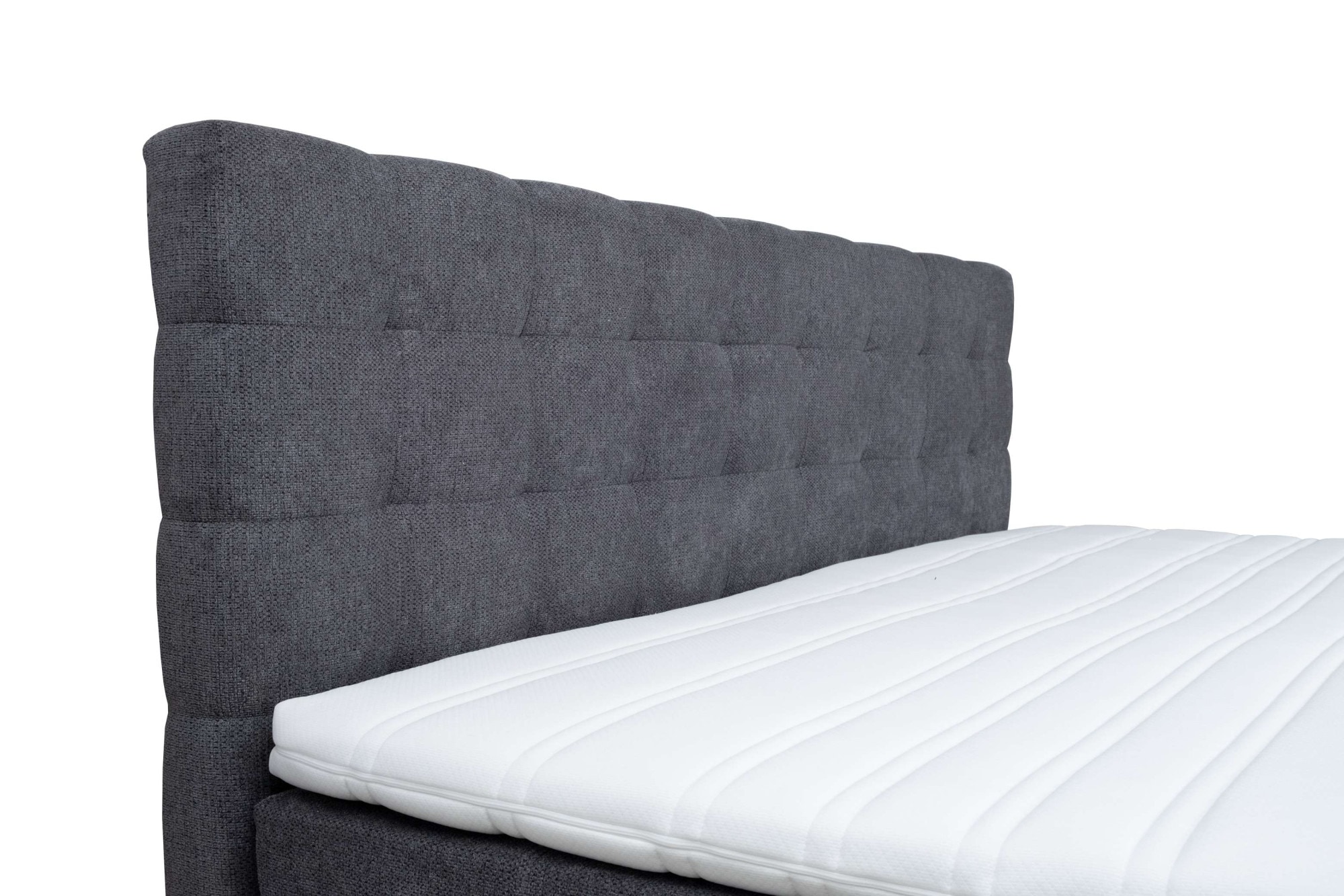 Home affaire Boxspringbett »Ilona, Doppel- & Polsterbett, Federkernbett, Komfortbett, 160 & 180 cm« inkl. 6 cm Topper, zwei Bettkästen, Taschen-Federkernmatratze in H3