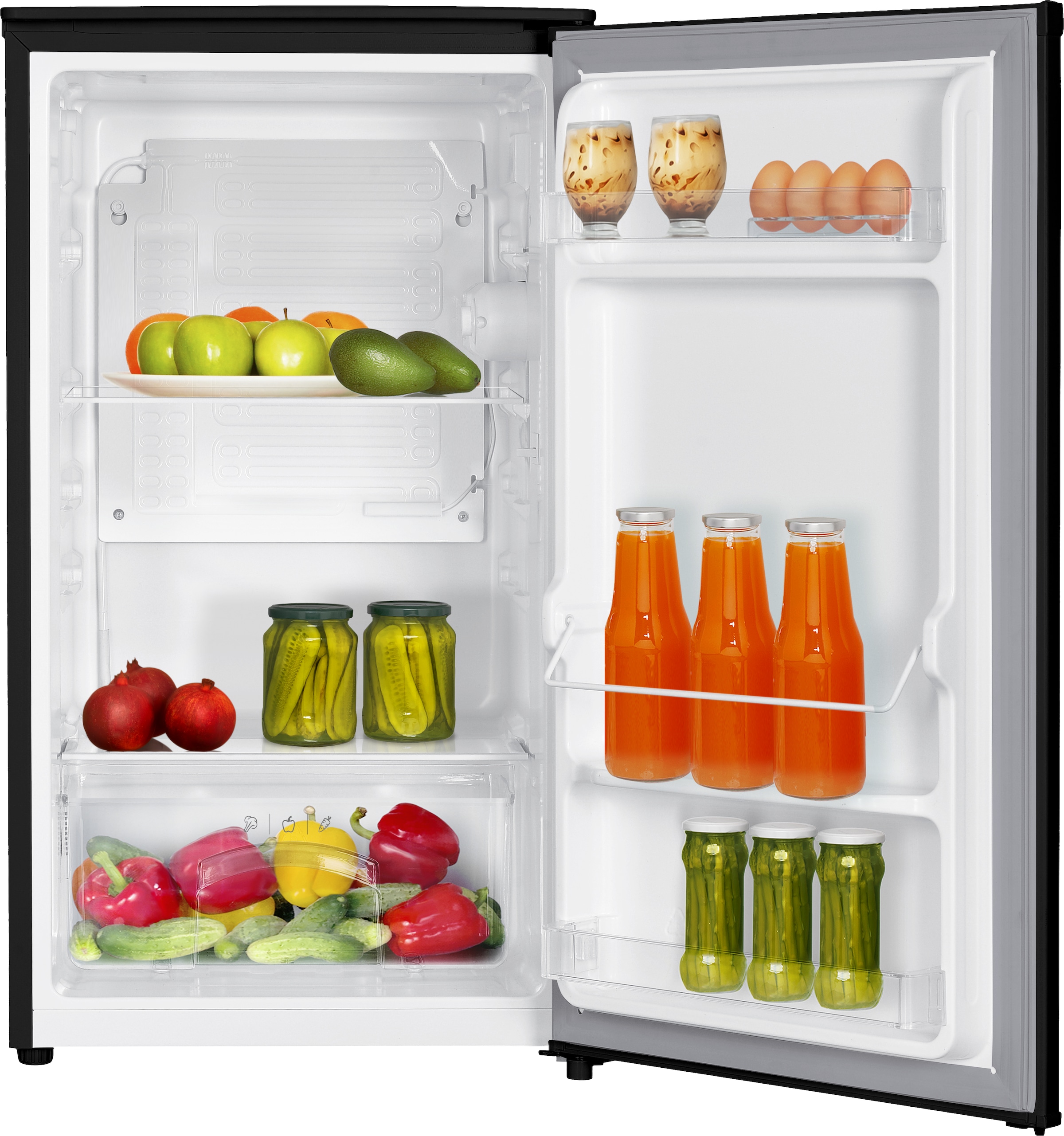Amica Vollraumkühlschrank »VKS 351 160 SW« 85 cm hoch 48 cm breit Klein, leise, clever: der Kühlschrank für überall