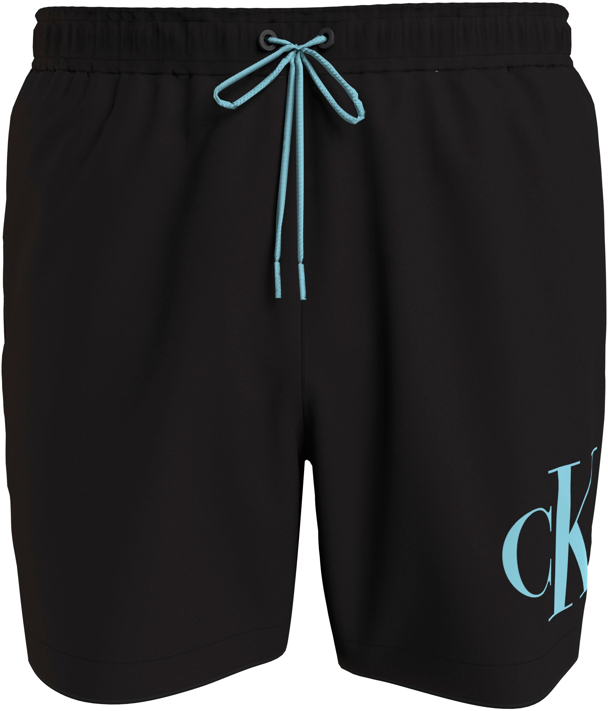 Calvin Klein Swimwear Badeshorts »MEDIUM DRAWSTRING«, mit kontrastfarbenem Logo