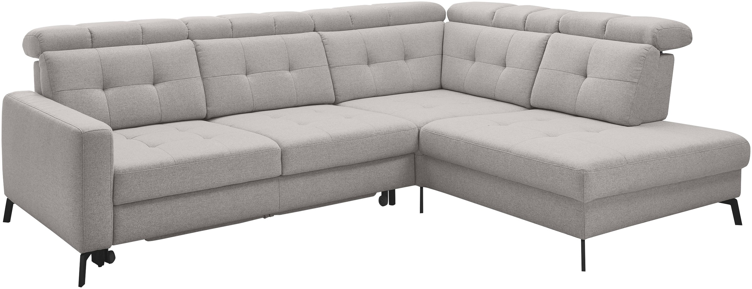 Musterring Ecksofa »MR 4615«, mit Kopf- und Rückenverstellung, Metallfuß schwarz, Maße 272 x 214 cm