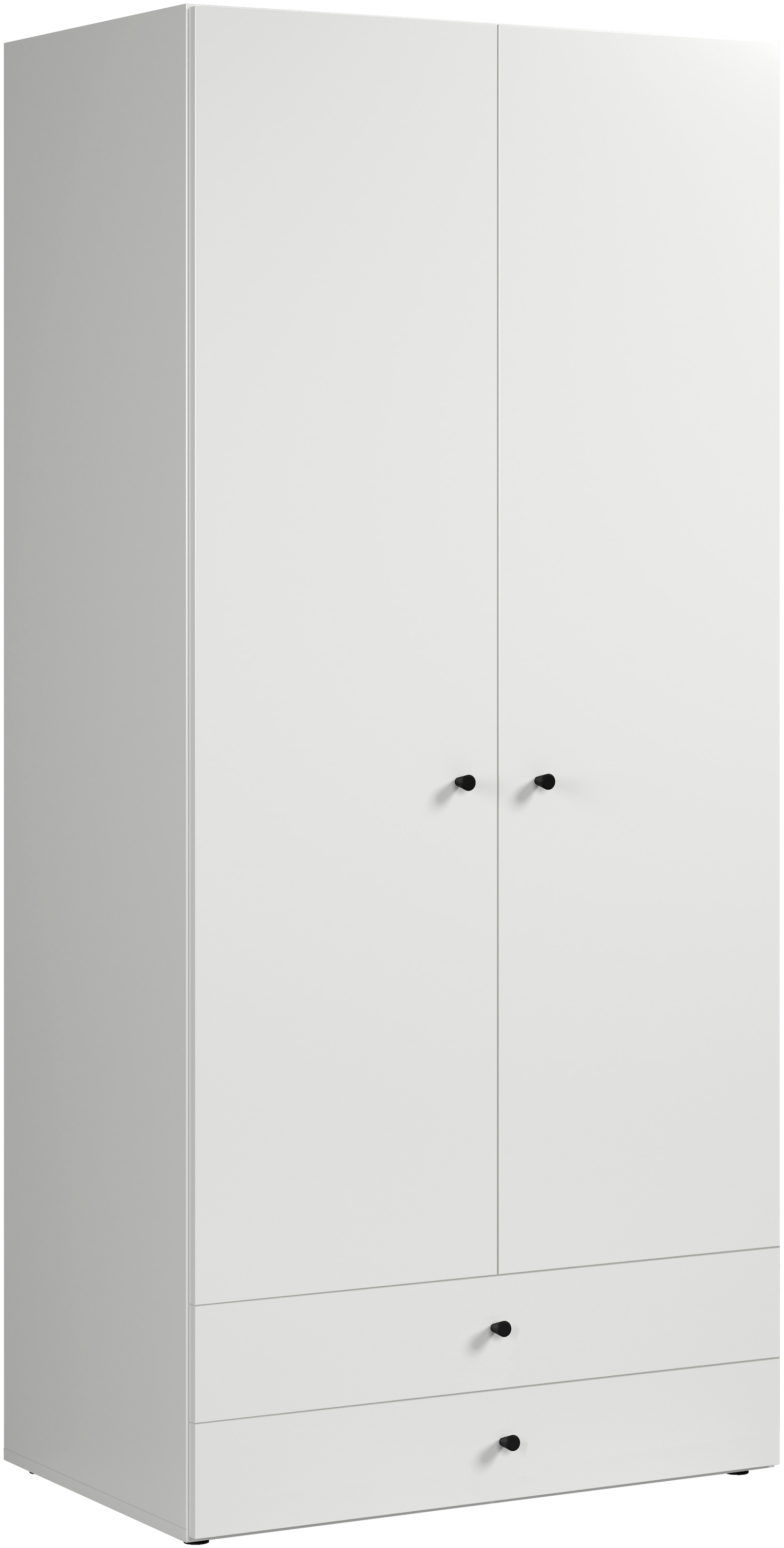 INOSIGN Kleiderschrank »Jersey Schlafzimmerschrank Garderobe Bestseller Schrank«, (1 St., Drehtürenschrank mit modernen Griffen Otto´s Choice), Drehtürenschrank mit 2 Schubladen - (B/T/H) 81/51/176 cm