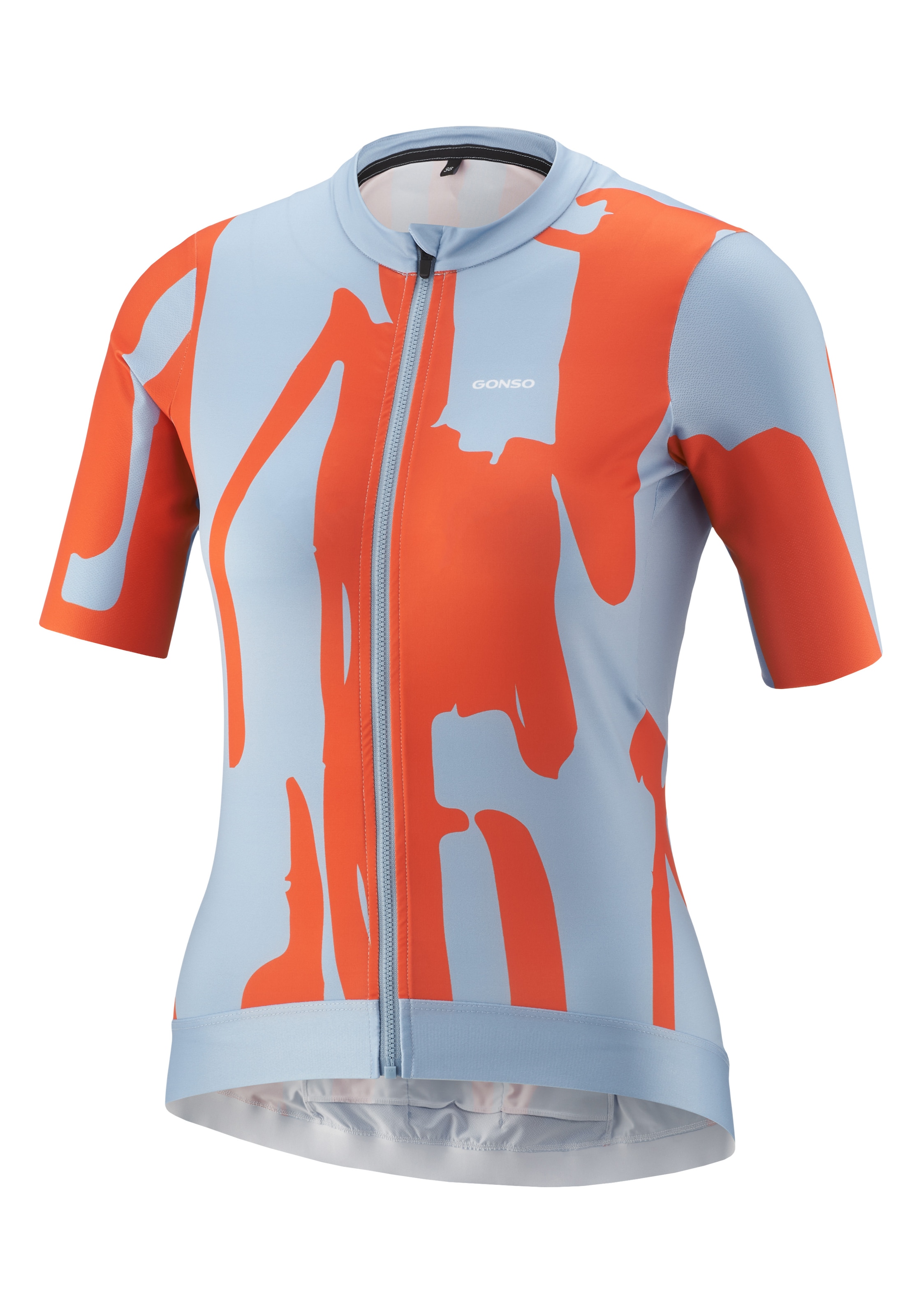 Gonso Radtrikot »Road Jersey Print W« Damen Fahrradtrikot, modernes Trikot mit 3-teiliger Rückentasche
