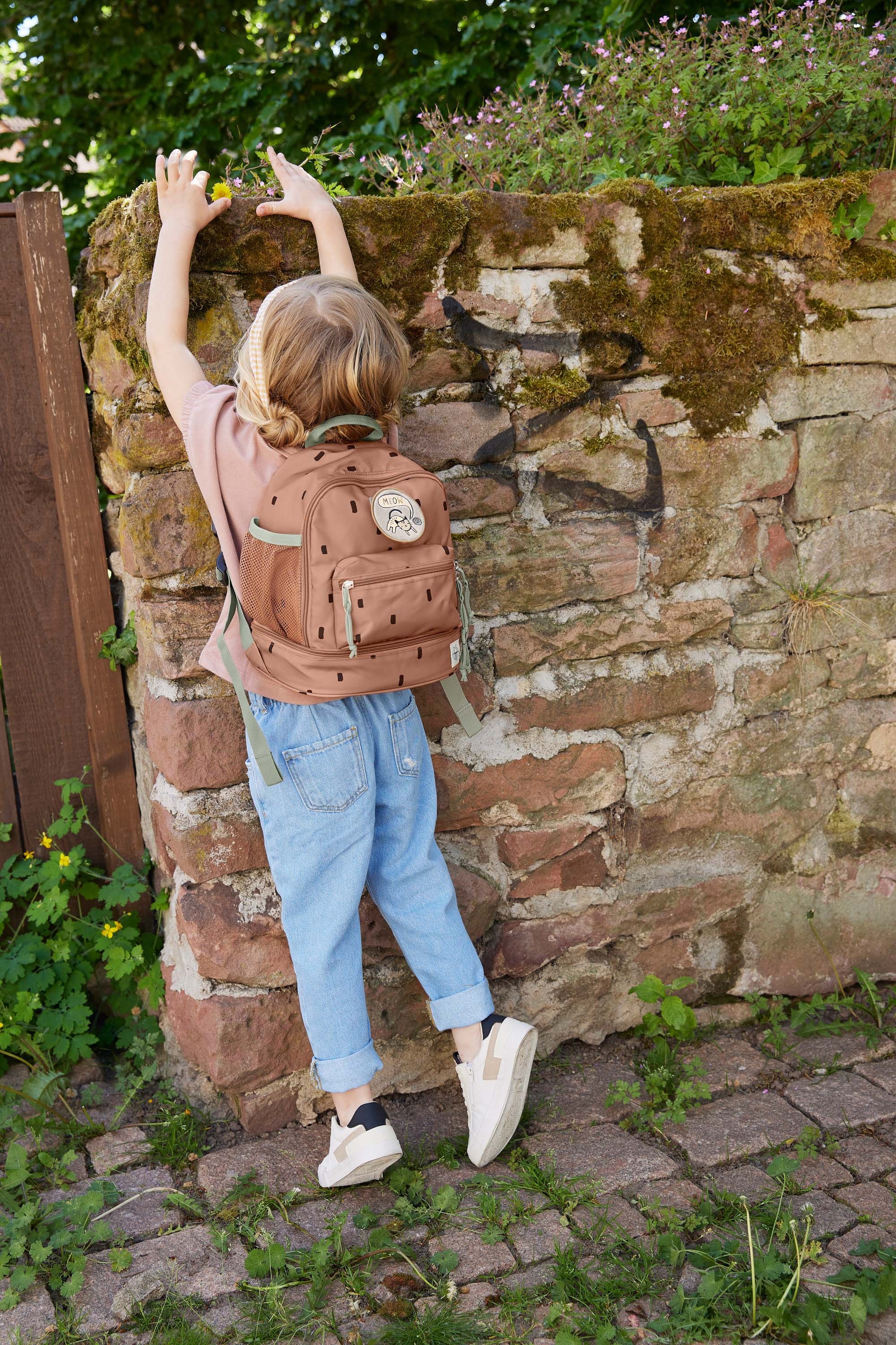 LÄSSIG Kinderrucksack »Happy Prints, Mini Backpack, Caramel«