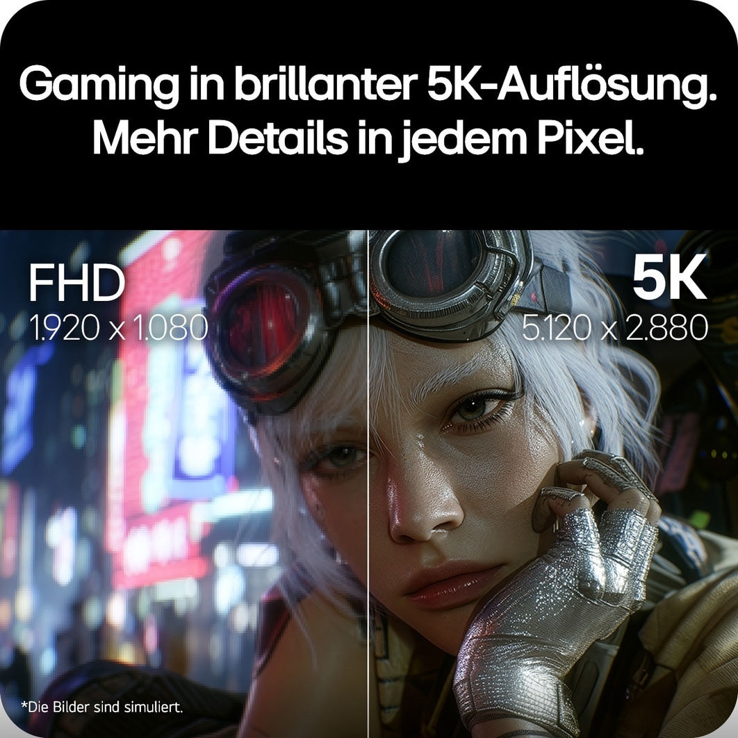 LG Gaming-LED-Monitor »27GM950B« 68 cm/27 ″  5120 x 2880 px 5K2K 1 Reaktionszeit 165 Hz