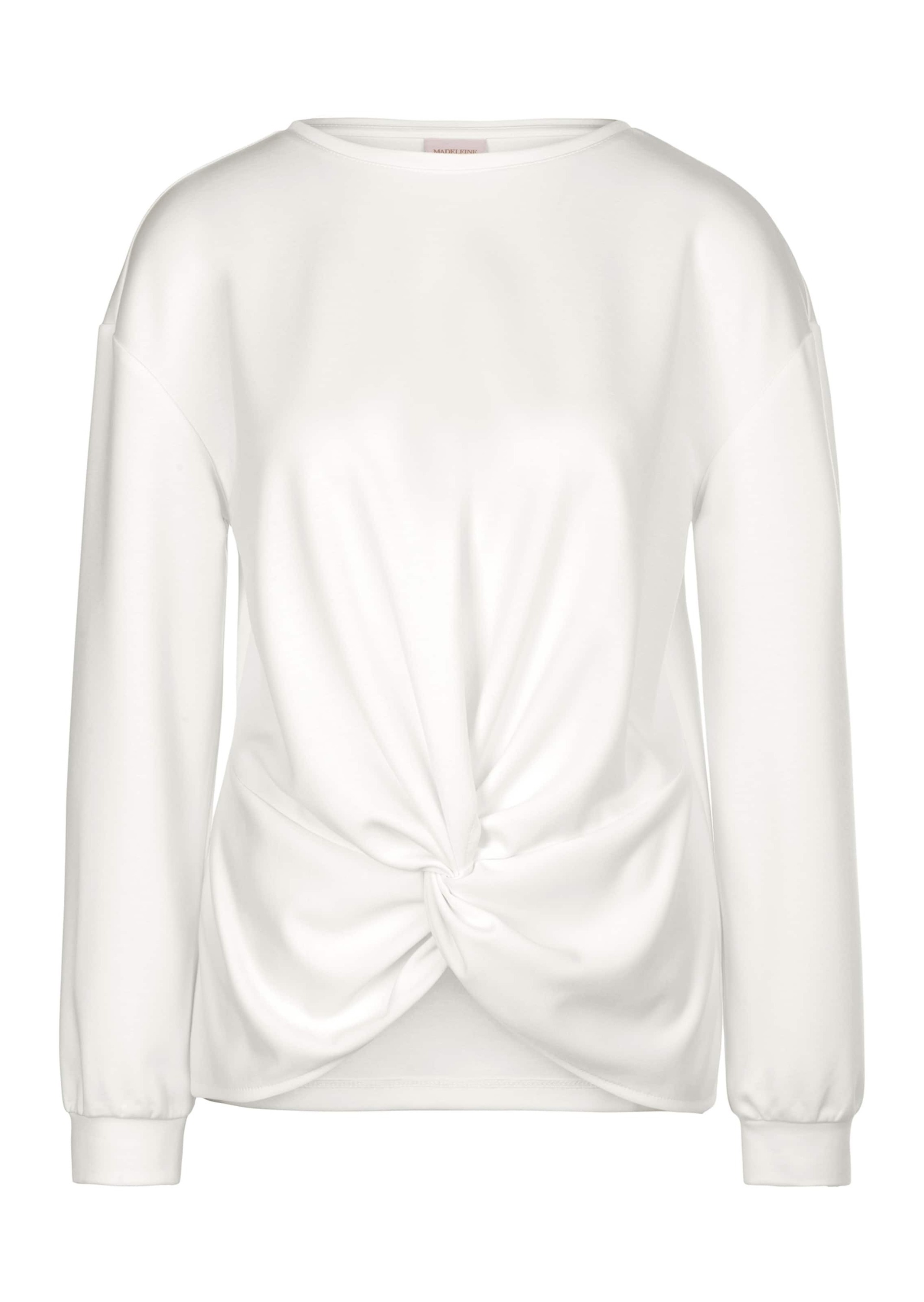 MADELEINE Langarmshirt »Sweatshirt Sweatshirt mit Knoten-Drapierung«