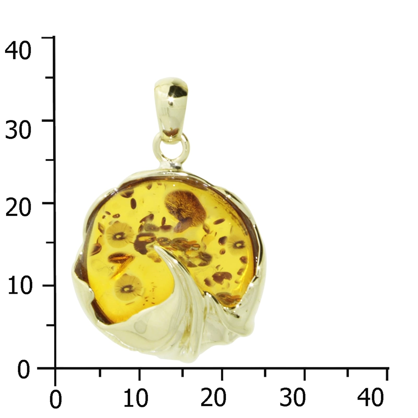 OSTSEE-SCHMUCK Kettenanhänger »- Vika - Gold 333/000 - Bernstein«