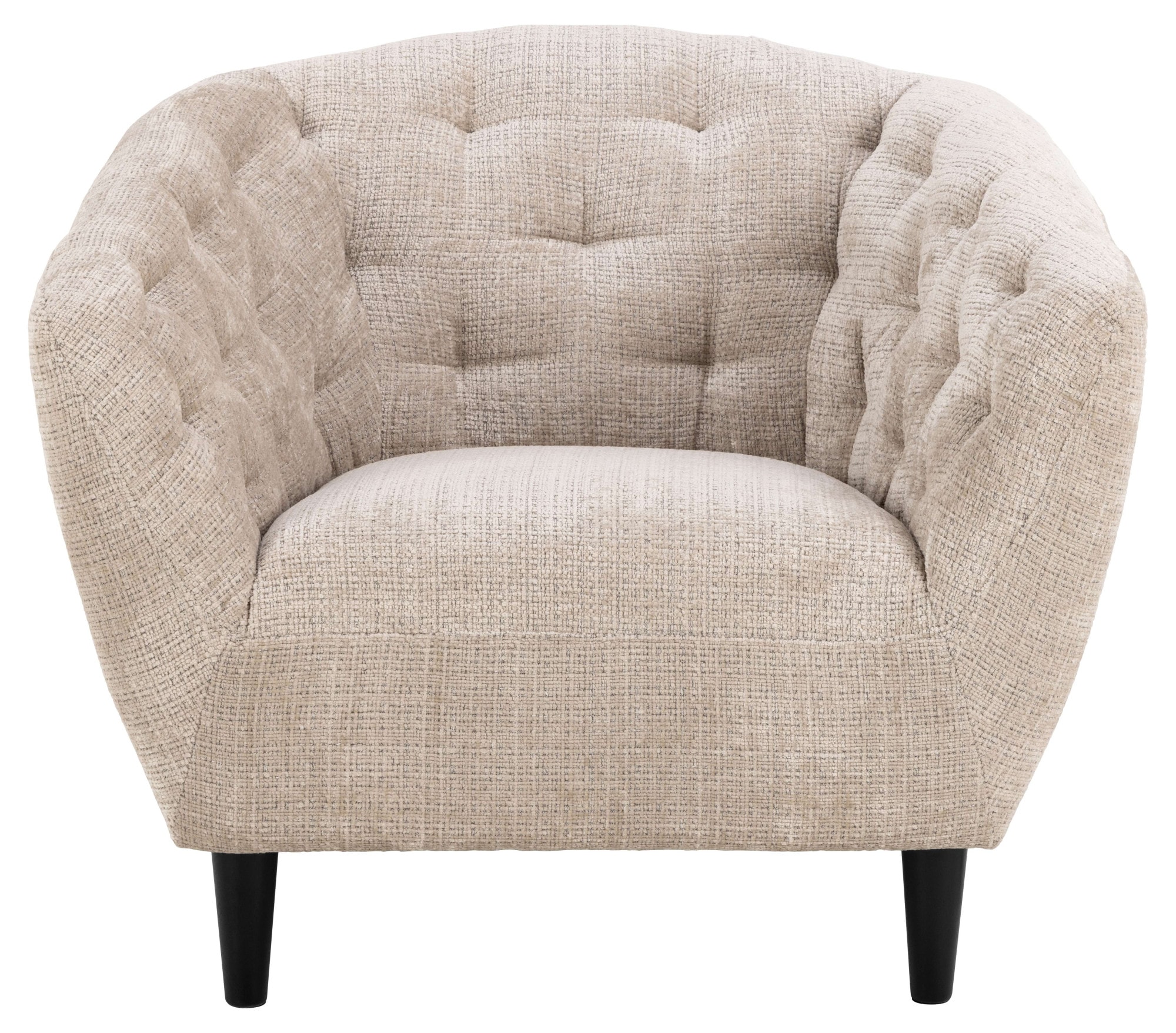 ACTONA GROUP Loungesessel »Ria«, 1-Sitzer, Chenille beige, mit Rautenheftung und Taschenfedern