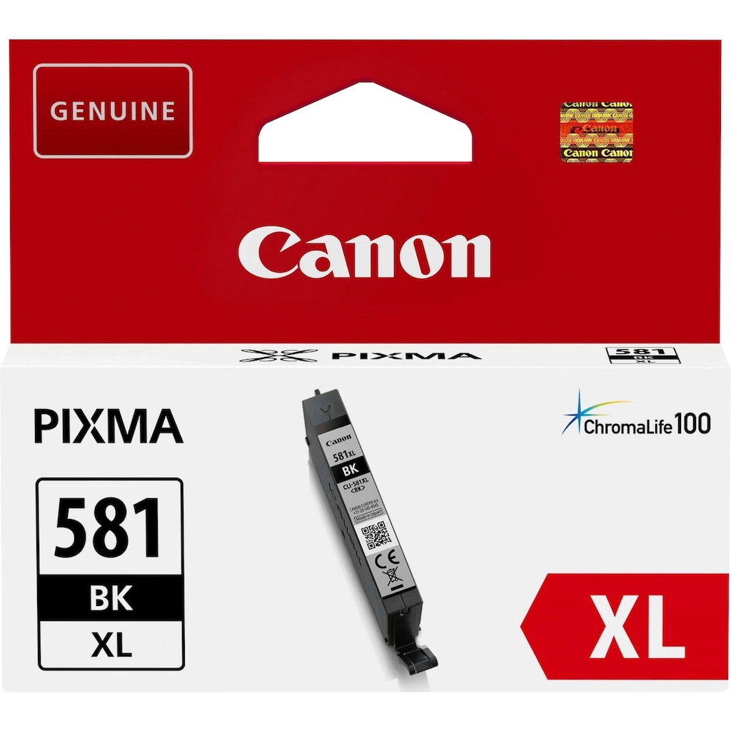 Canon Tintenpatrone »CLI-581XL BK«, original Druckerpatrone 581 schwarz XL