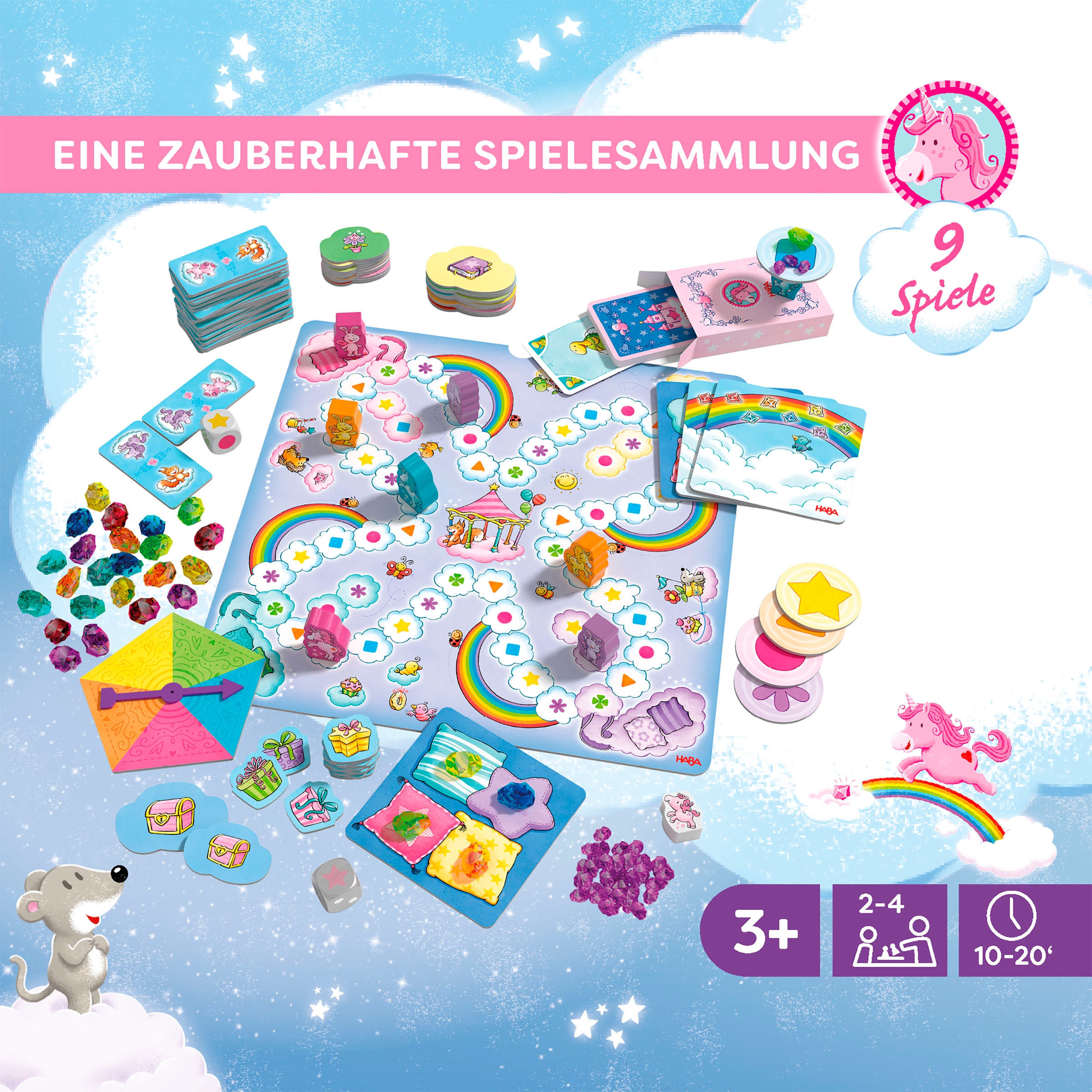 Haba Spielesammlung »Einhorn Glitzerglück Spielesammlung«