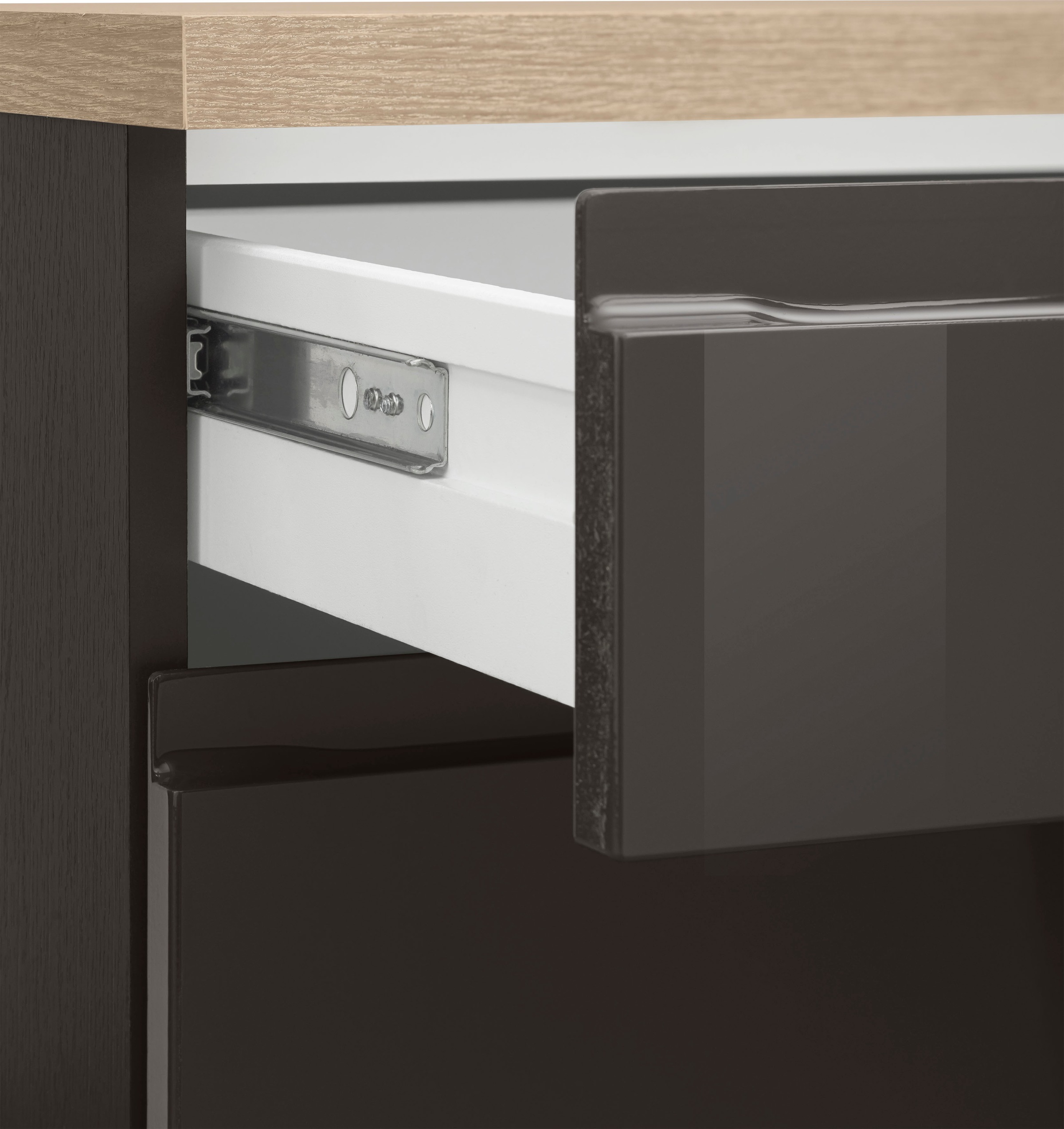 KOCHSTATION Küchenzeile »KS-Virginia«, Breite 350 cm, ohne E-Geräte