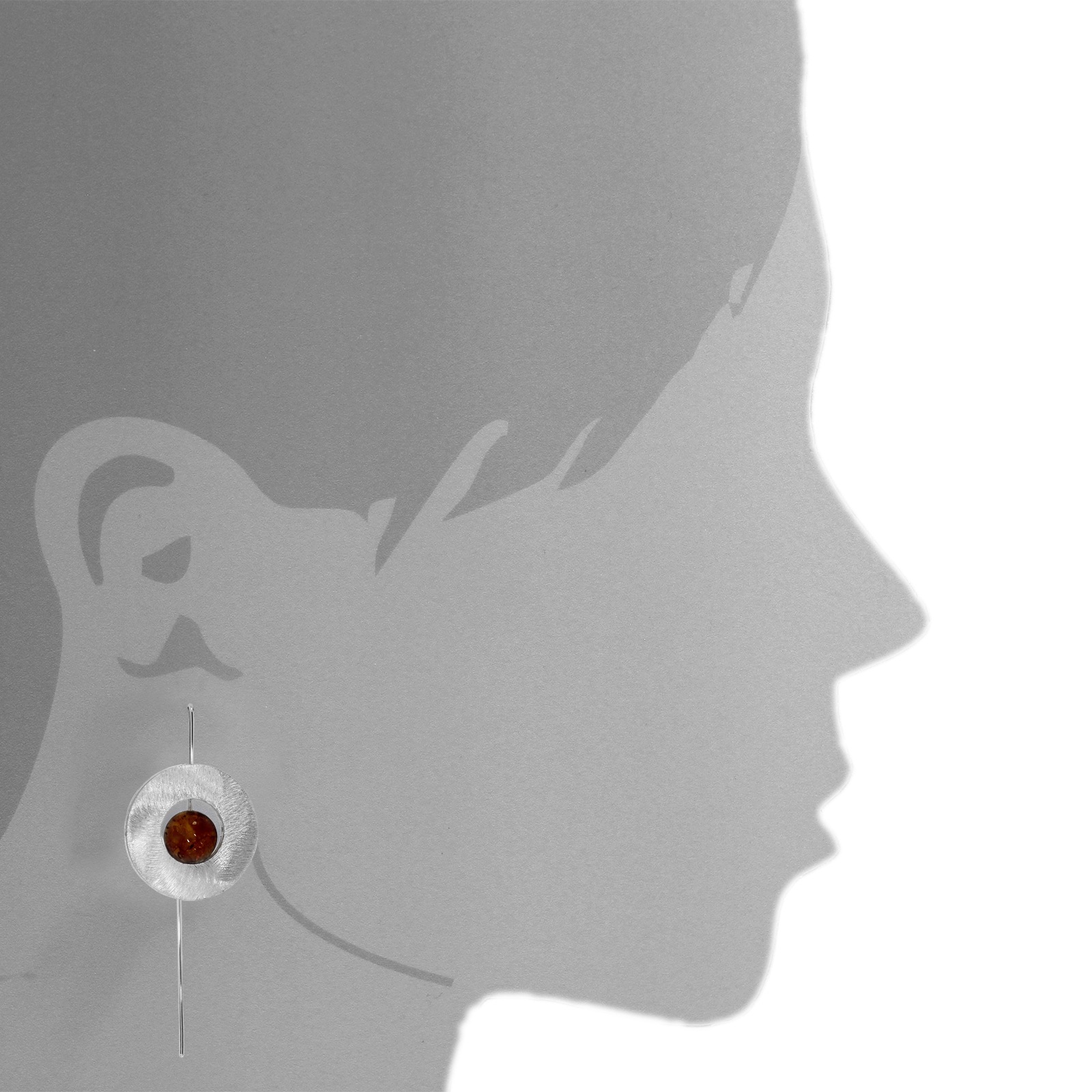 OSTSEE-SCHMUCK Paar Ohrhänger »- Kugel - Silber 925/000 - Bernstein«