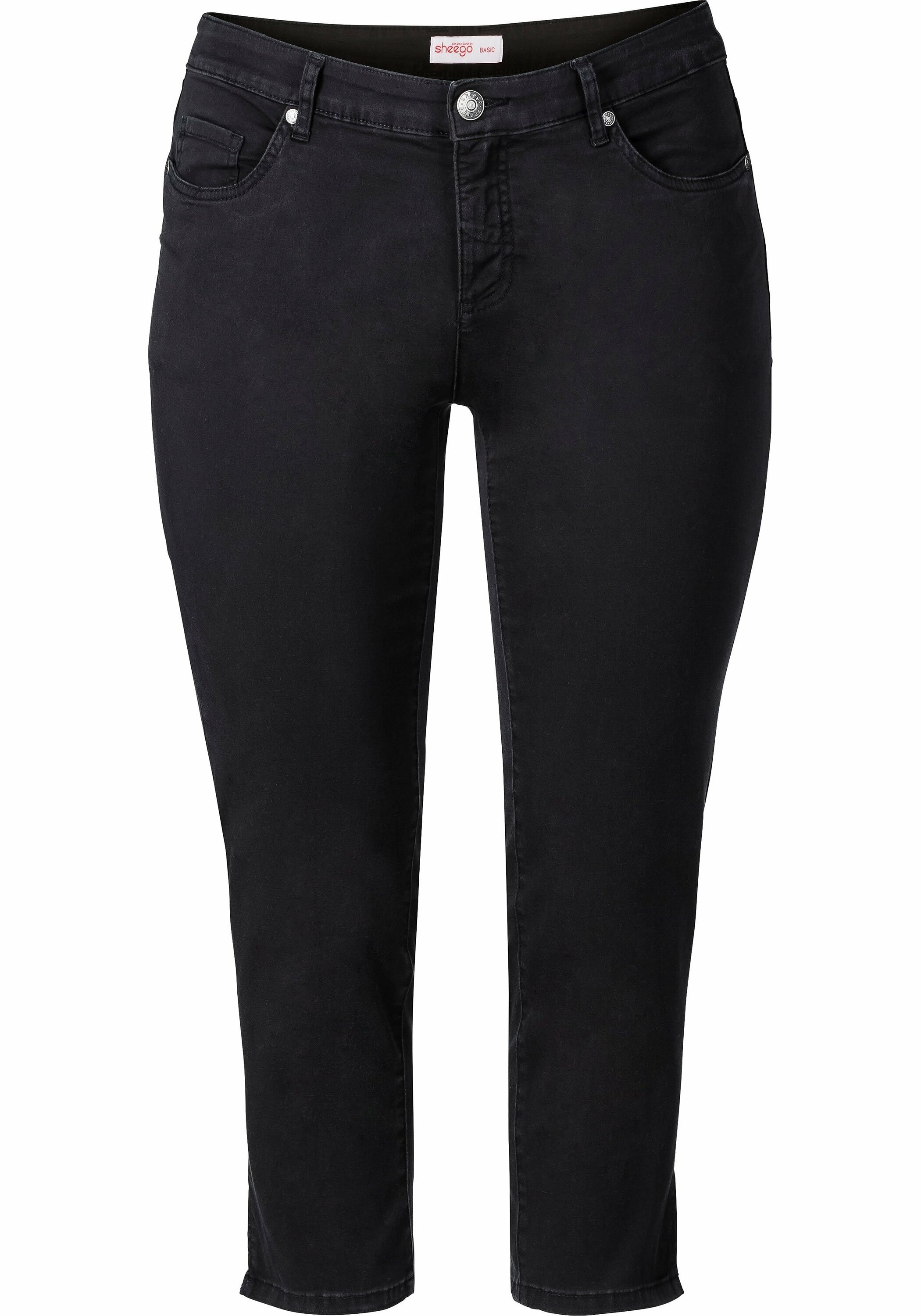 Sheego 7/8-Hose »7/8-Hose aus elastischem Baumwoll-Twill«