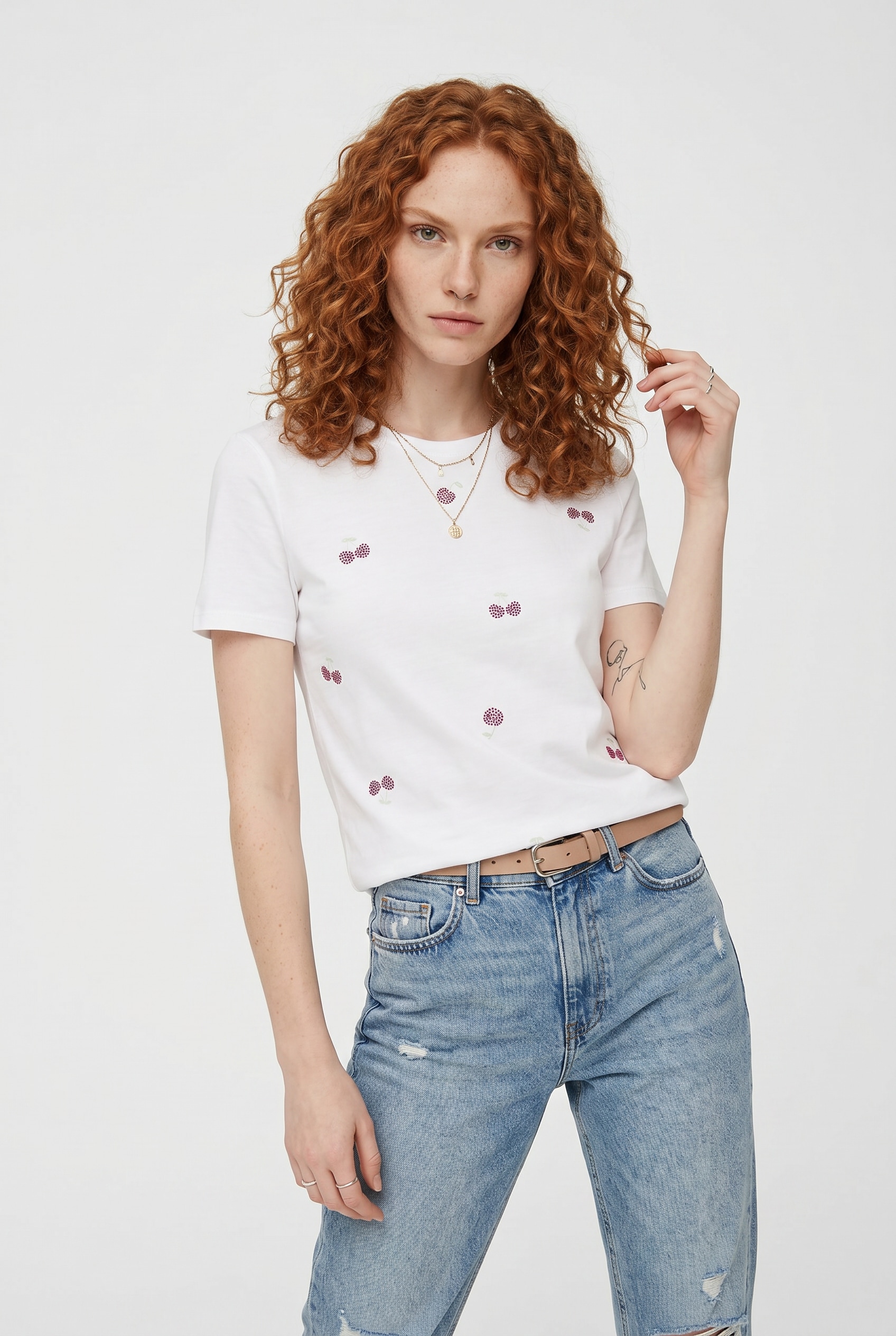 ONLY Kurzarmshirt »ONLNIKITA REG S/S TOP BOX JRS« Baumwolle, regular fit, Rundhals, Regular Waist