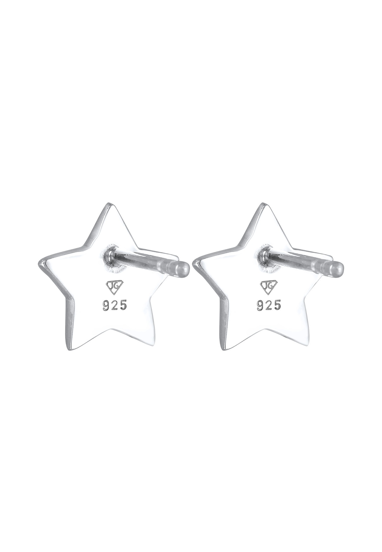 Elli Paar Ohrstecker »Ohrringe Stern Astro Trend Kristalle 925 Silber«