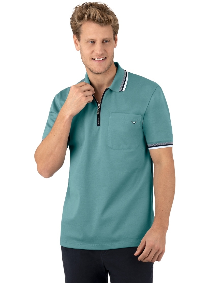 Poloshirt bei »TRIGEMA mit Poloshirt shoppen Trigema OTTO online Reißverschluss«