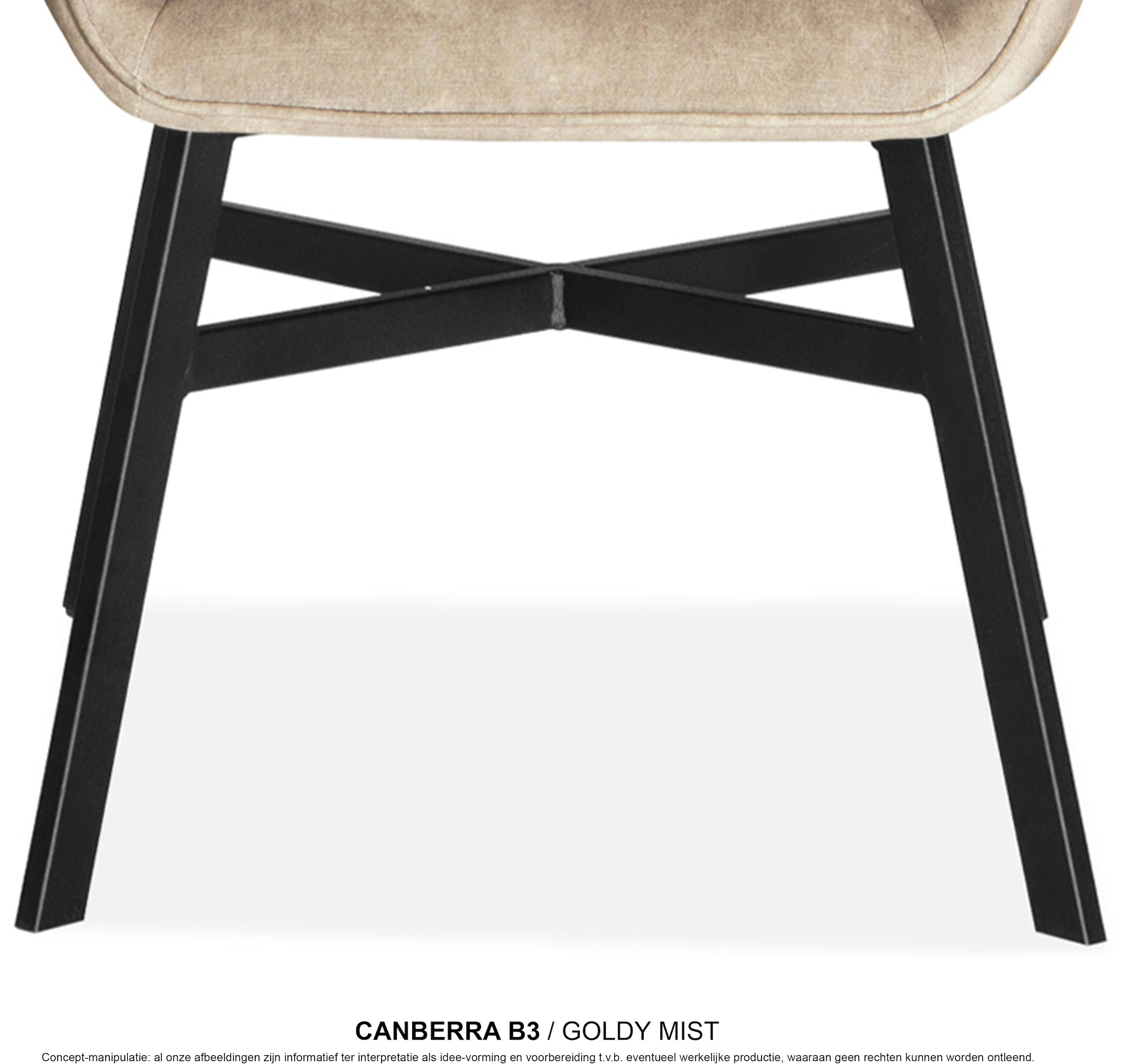 OMG Design Esszimmerstuhl »Canberra« (Set) 1 Stk.Esszimmerstuhl, pflegeleichter Samtvelour Bezug