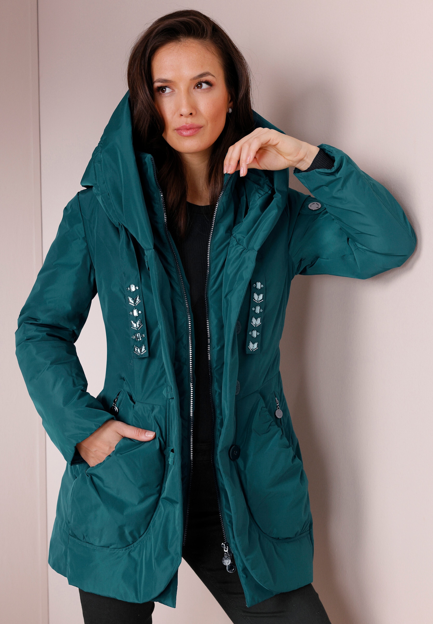 creation L Daunenjacke »Daunen-Jacke Daunenjacke in Memory-Qualität« ohne Kapuze