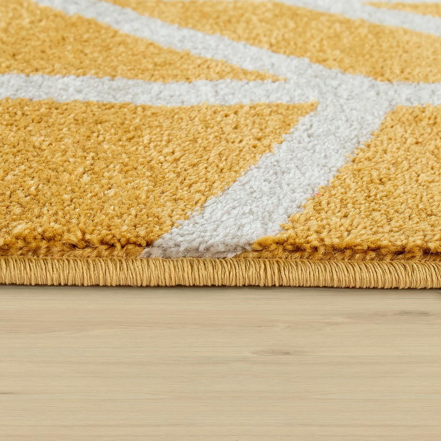 Paco Home Teppich »Pattern 120« rechteckig 15 mm Höhe Kurzflor, modernes geometrisches Design
