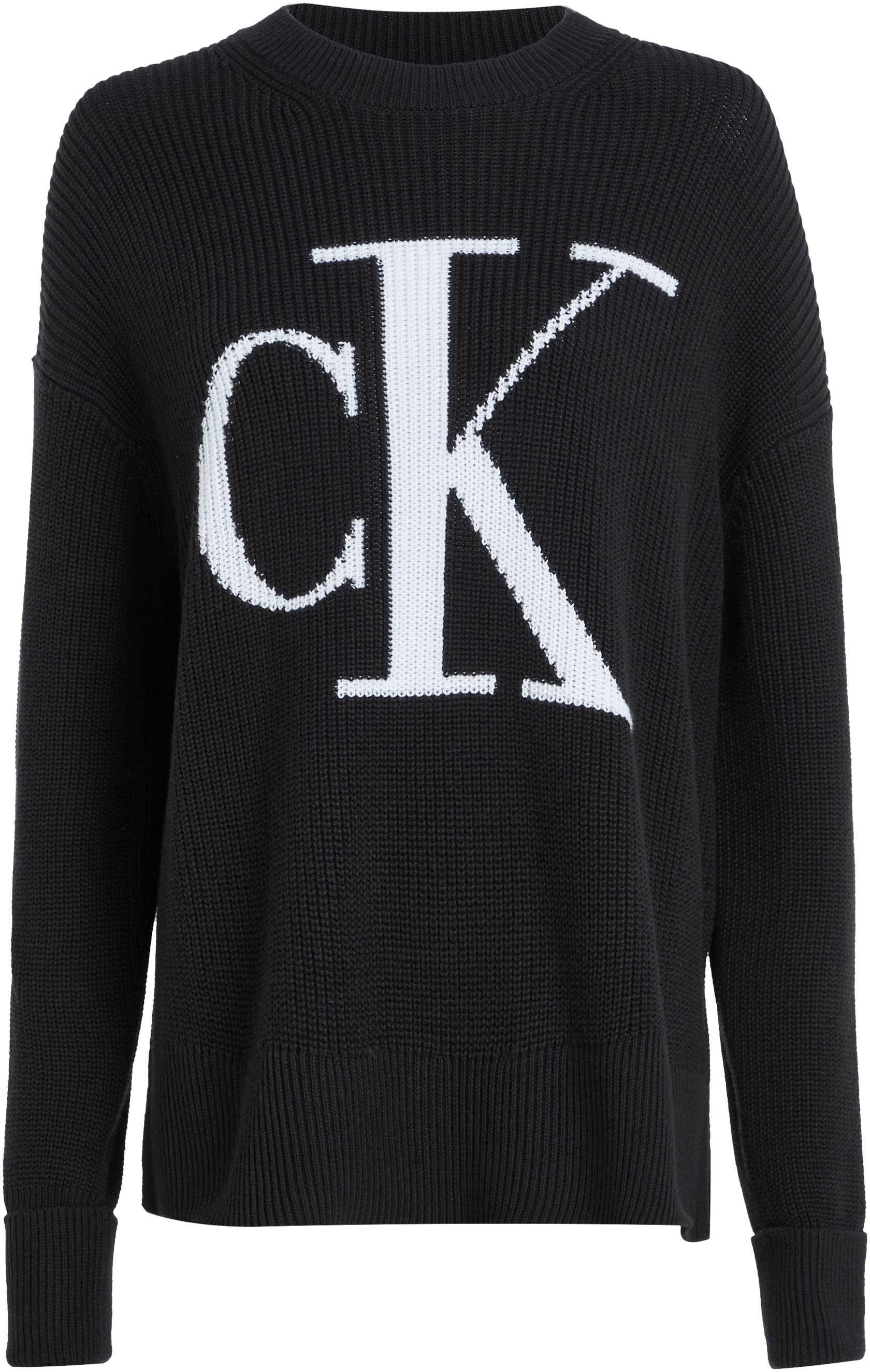 LOOSE INTARSIA Jeans Klein Shop »CK Online OTTO Calvin SWEATER« im Strickpullover
