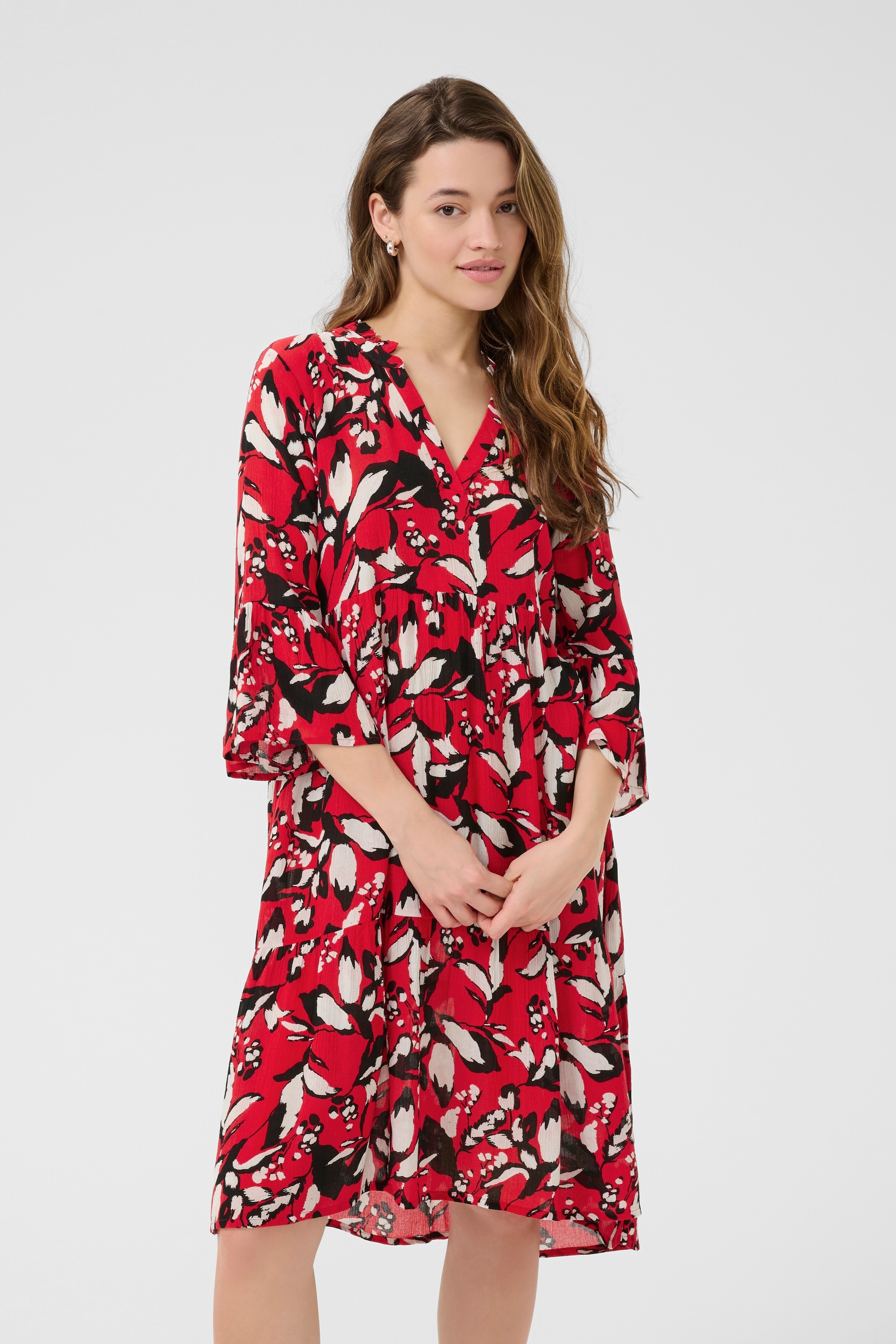KAFFE Midikleid »Kleid KAhera«