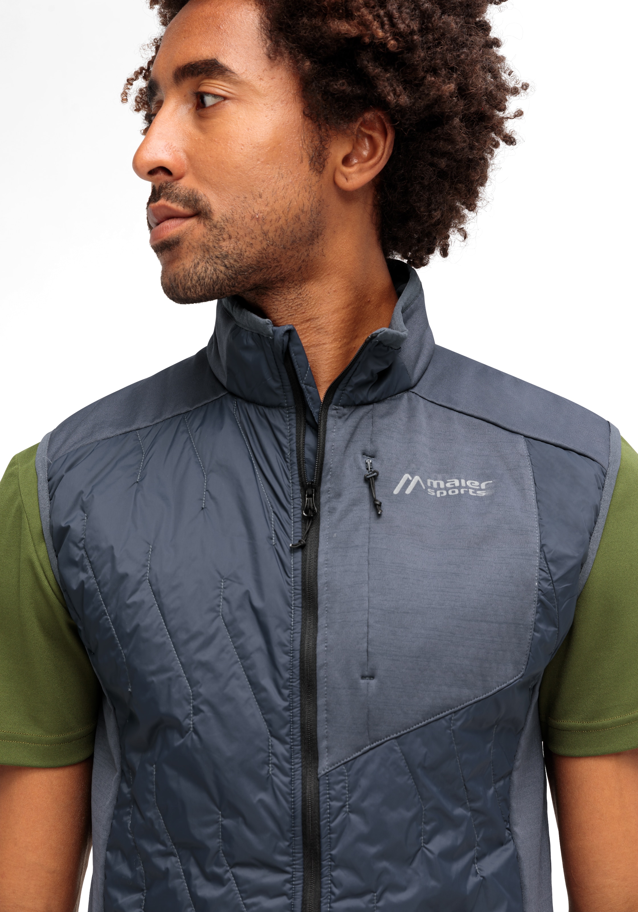Maier Sports Funktionsweste »Serpe Vest M«, Herren Weste, atmungsaktive Outdoorweste, 3 Taschen mit Reißverschluss