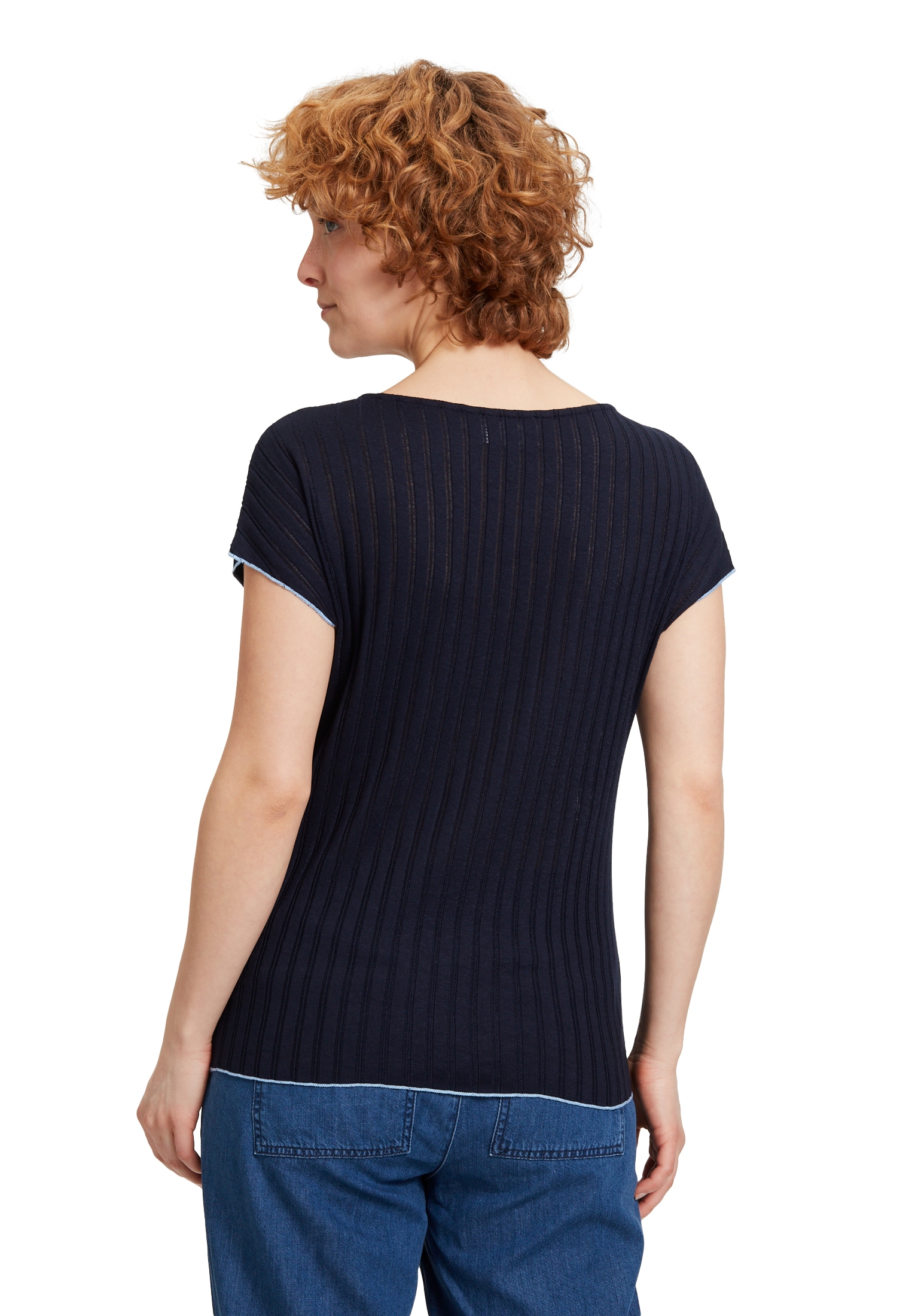 Cartoon Sweatshirt »Casual-Shirt mit Rippenstruktur«