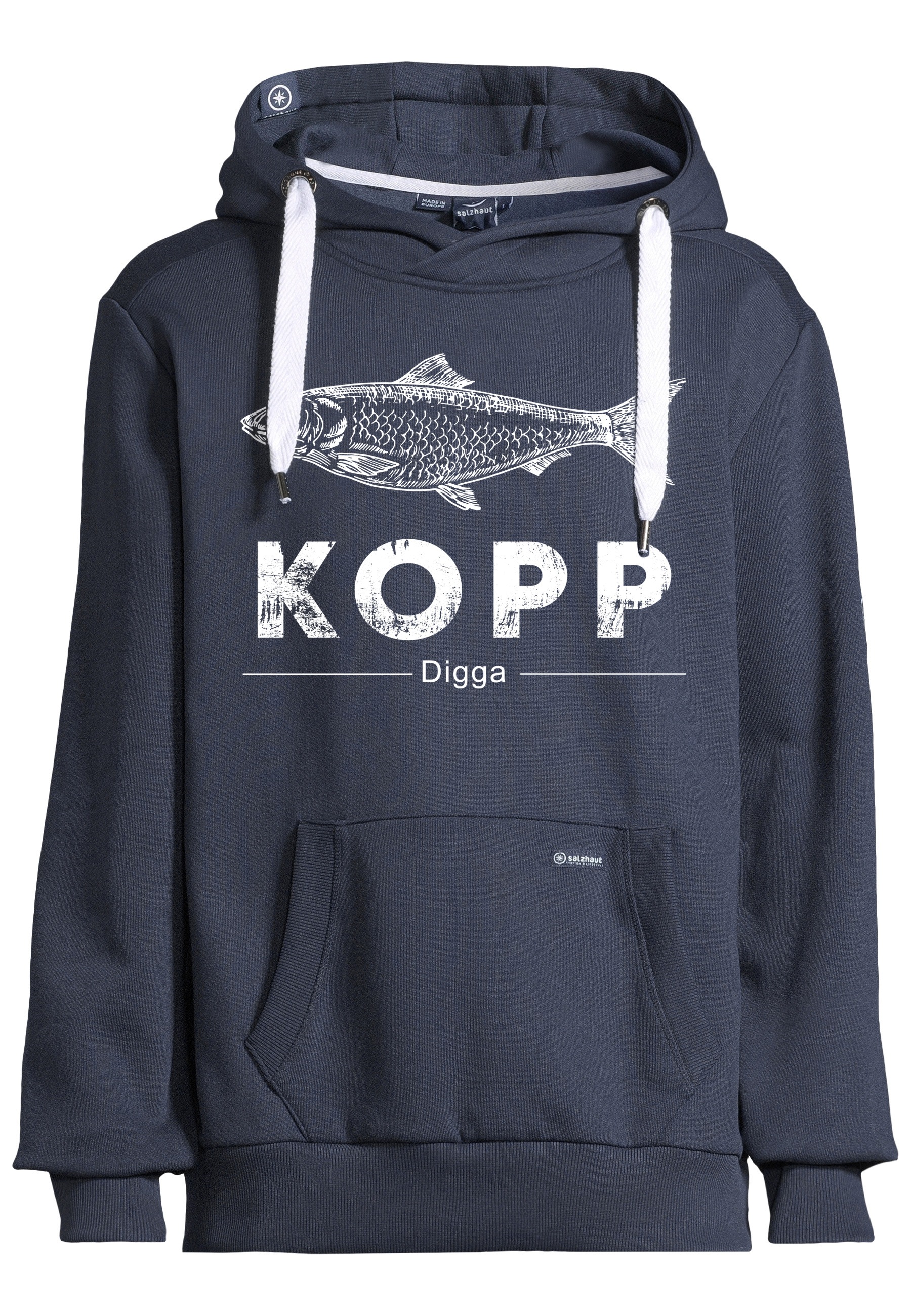 salzhaut Kapuzenpullover »Hoodie HEFF - FISCHKOPP«