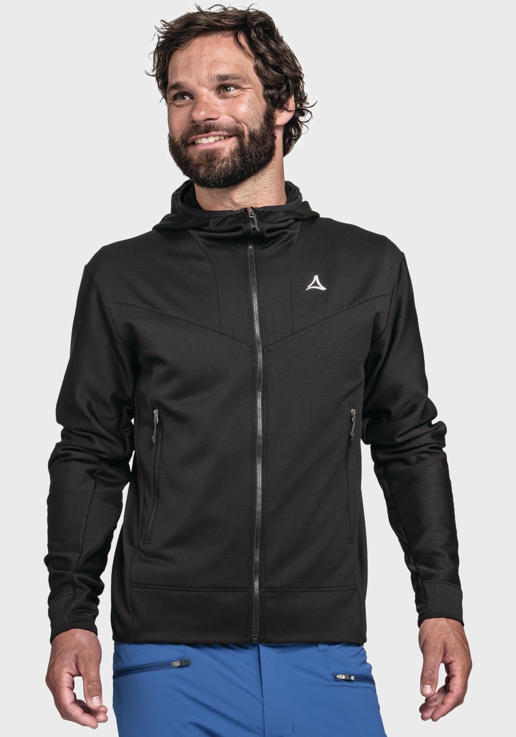 Schöffel Fleecejacke »Mountain Fleece Hoody Style Blaueis MNS«, mit Kapuze