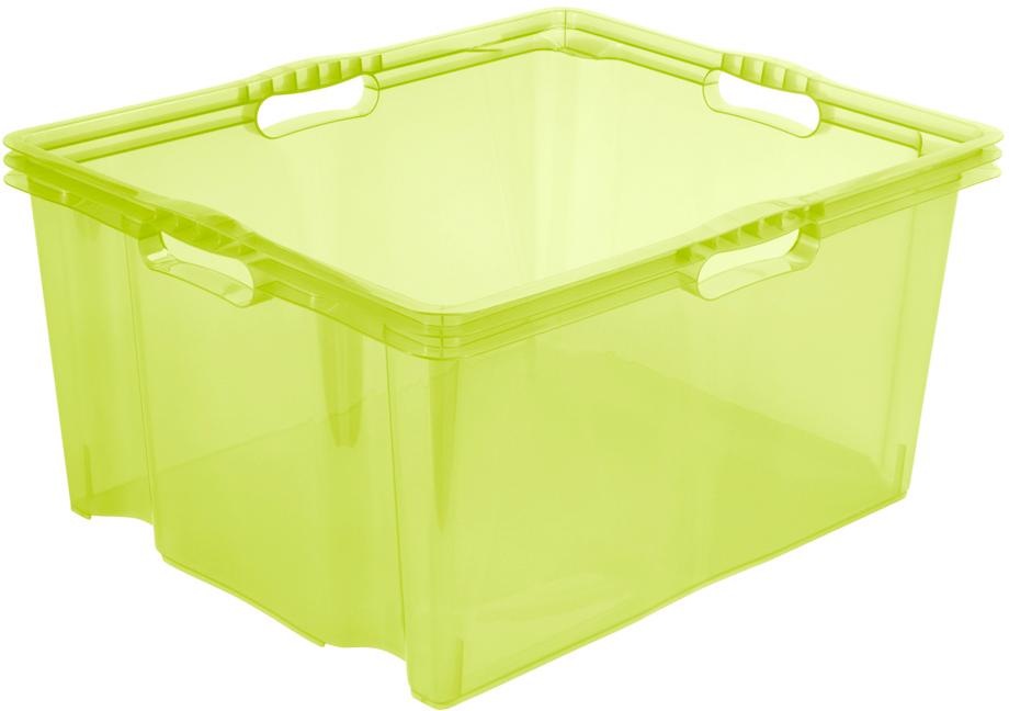 keeeper Organizer »franz«, (Set, 2 St.), Aufbewahrungsboxen xxl, hochwertiger Kunststoff, 44 L