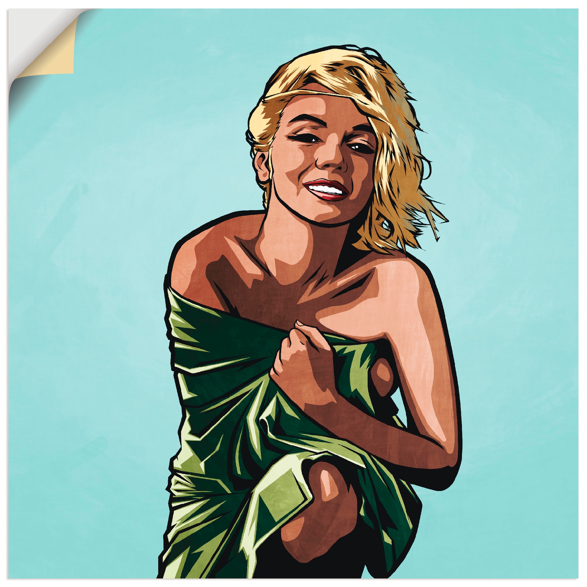 Artland Wandbild »Tag am Strand II«, Frau, (1 St.), in vielen Größen & Produktarten - Alubild / Outdoorbild für den Außenbereich, Leinwandbild, Poster, Wandaufkleber / Wandtattoo auch für Badezimmer geeignet