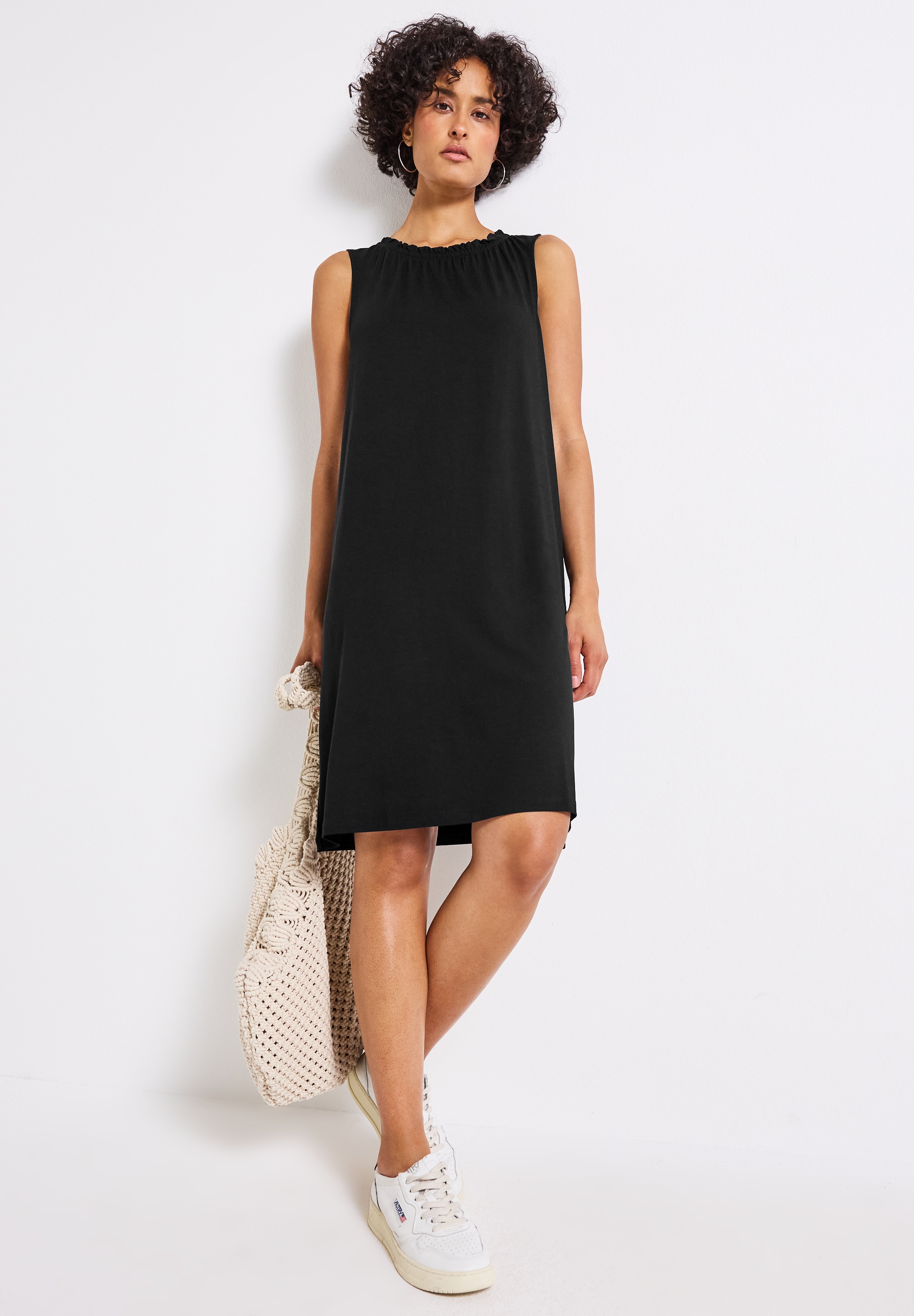 STREET ONE Jerseykleid, mit Raffung