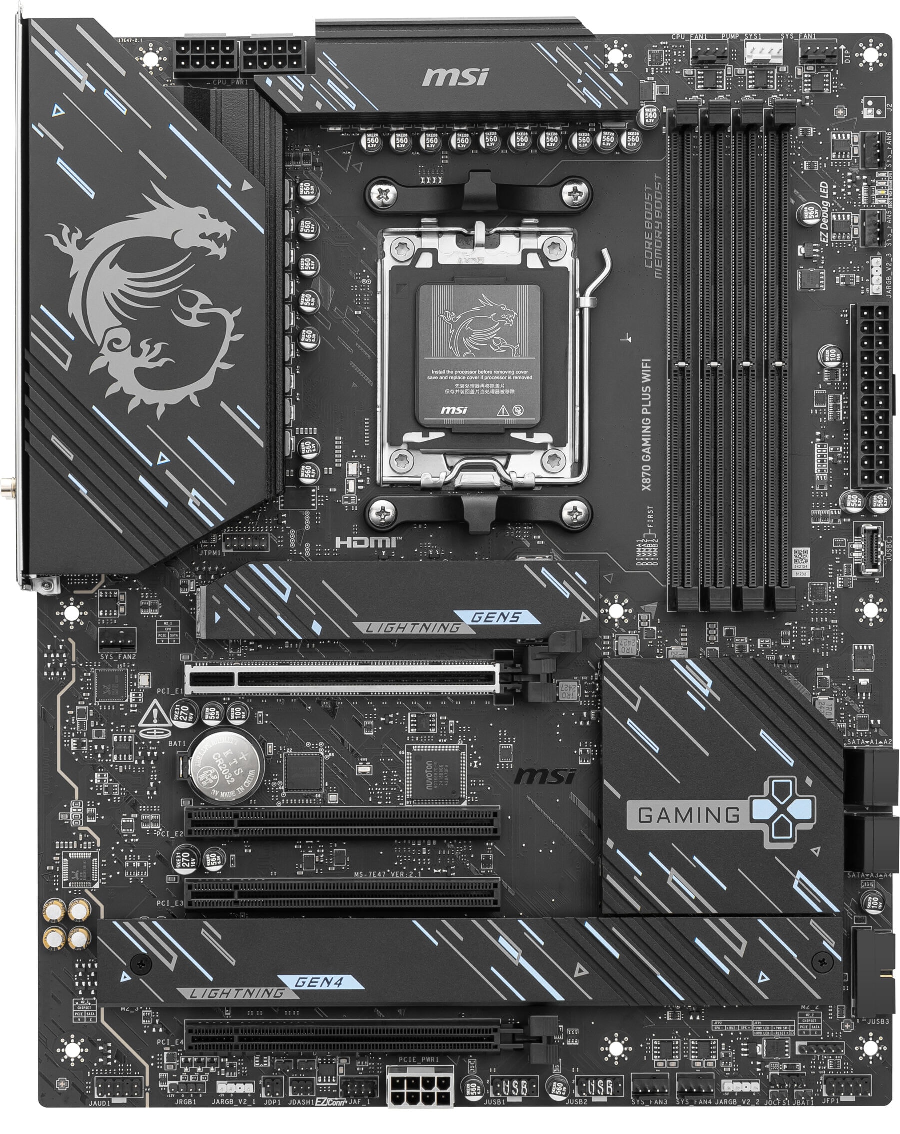 MSI Mainboard »X870 GAMING PLUS WIFI«