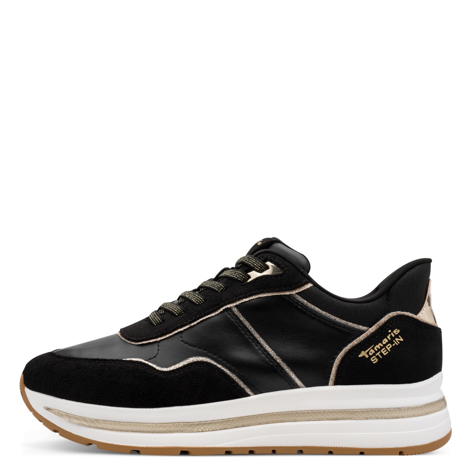 Tamaris Plateausneaker  , Freizeitschuh, Halbschuh, Schnürschuh mit Kontrast-Paspellierung