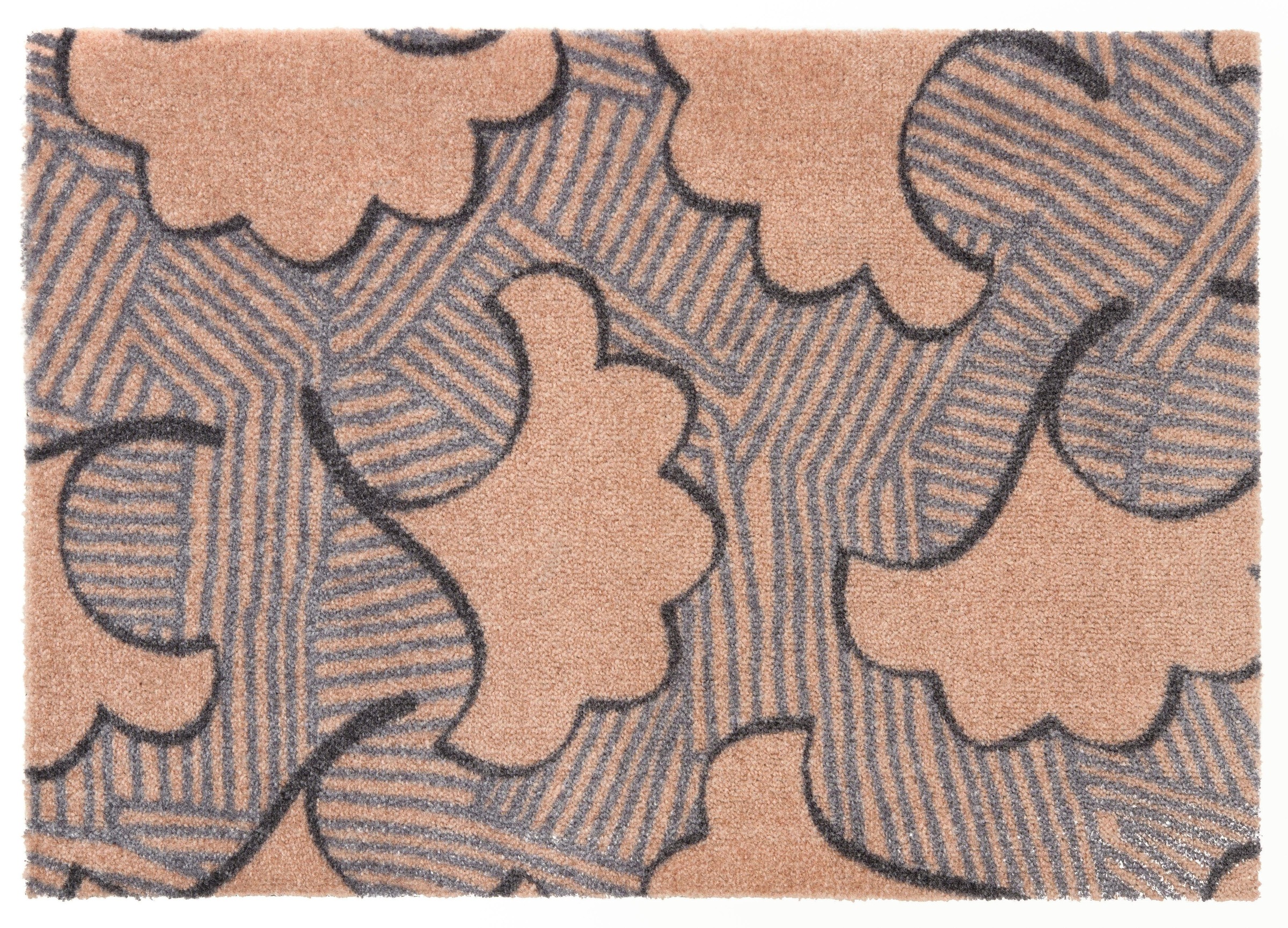 ELLE Decor Fußmatte »Leaf«, rechteckig, 7 mm Höhe, Fussabstreifer, Fussabtreter, Schmutzfangläufer, Schmutzfangmatte, Schmutzfangteppich, Schmutzmatte, Türmatte, Türvorleger