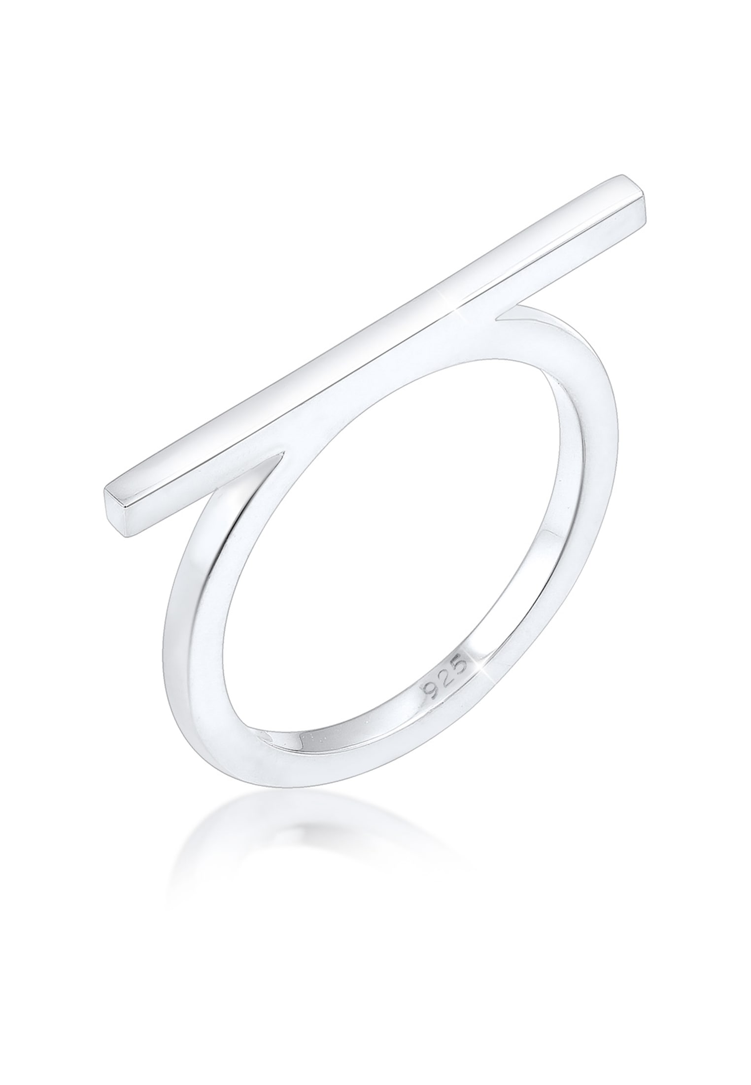 Elli Silberring »Ring Geo Minimal Trend Steg 925 Silber«