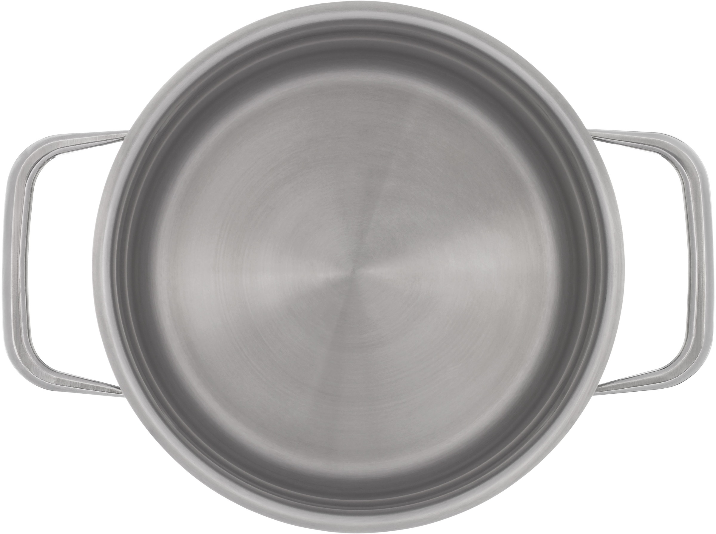 WMF Kochtopf »Compact Cuisine«, Cromargan® Edelstahl Rostfrei 18/10, (2 tlg.), wärmeduzierende Hohlgriffe, Innenskalierung, Schüttrand