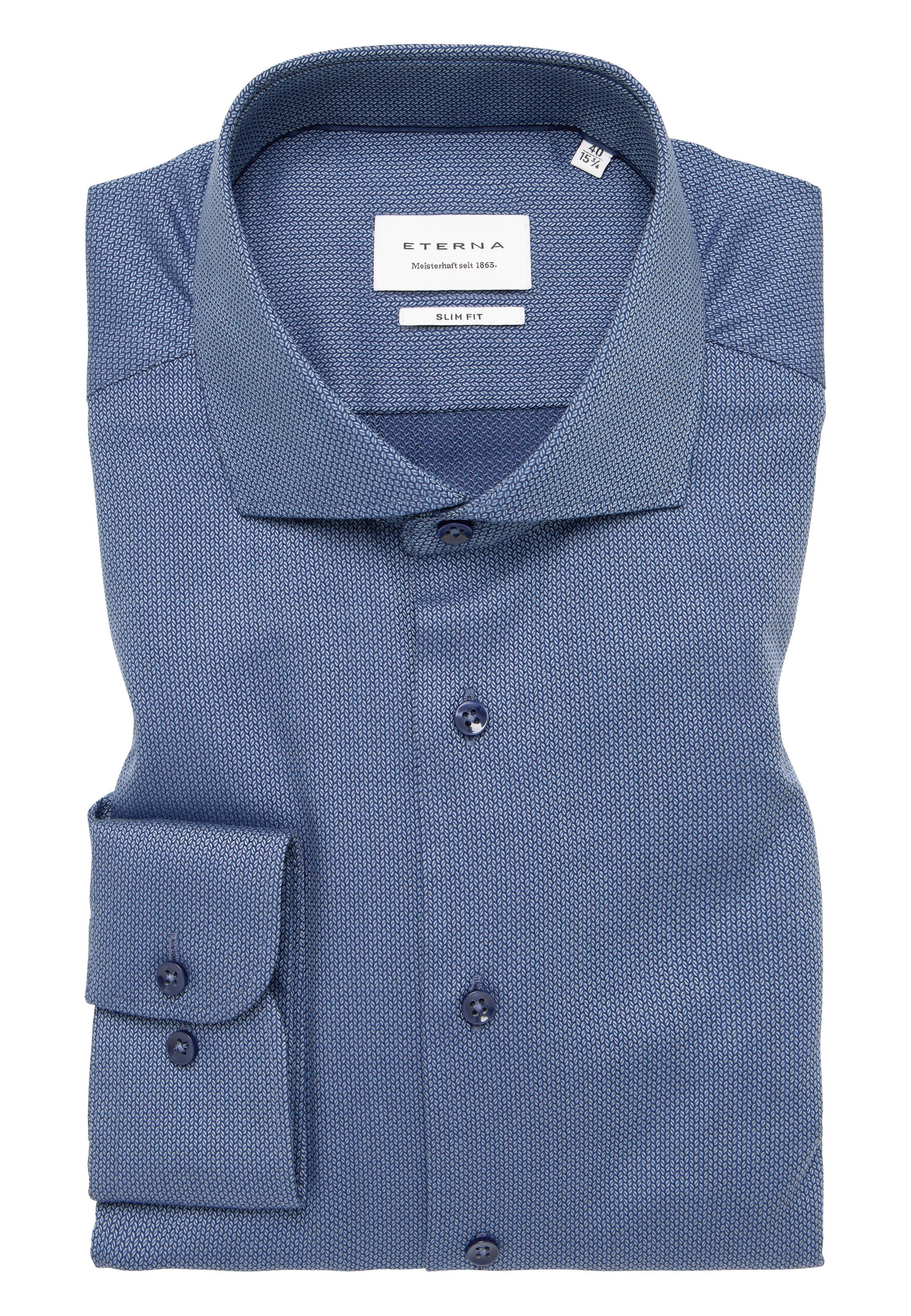 Eterna Langarmhemd »SLIM FIT«, NON IRON (bügelfrei)