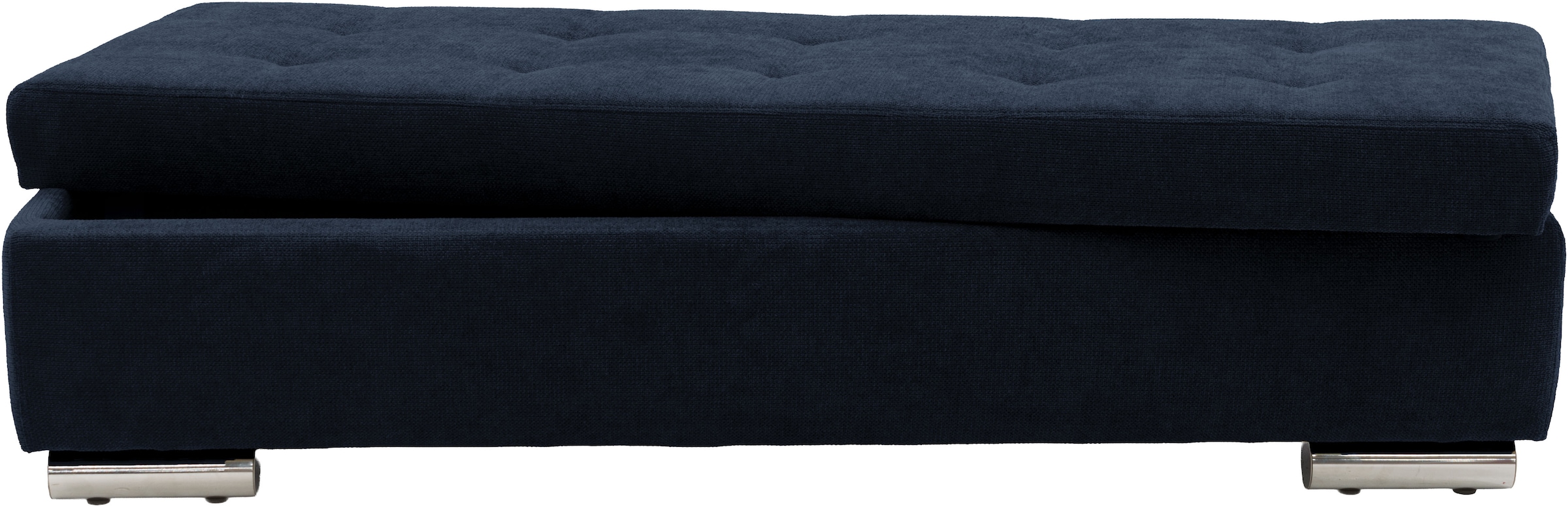 OTTO home Hocker »Torrnby, 161 cm breit, extra groß mit großem Staufach« aus Luxus-Microfaser oder haustierfreundlichem Pet Friendly Bezug