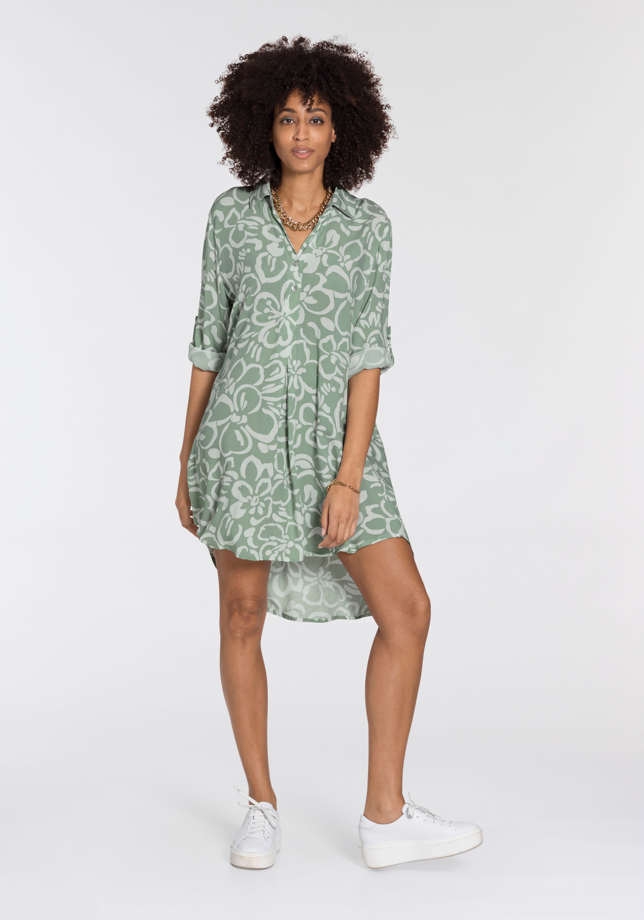 ZABAIONE Blusenkleid, aus Viskose