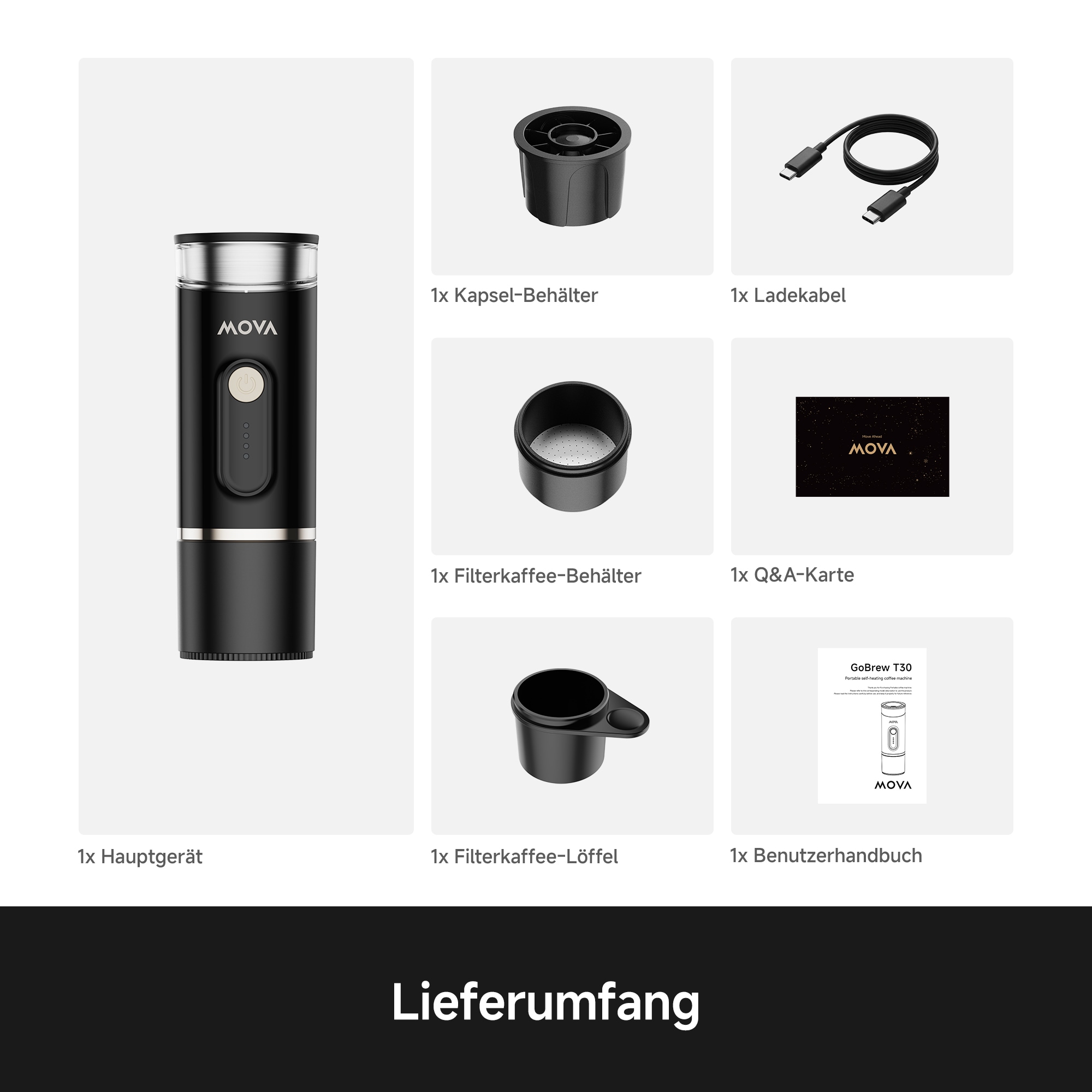 Mova Espressomaschine »GoBrew T30« Kapselmaschine, Schnelle Aufheizzeit, Automatische Kapselerkennung