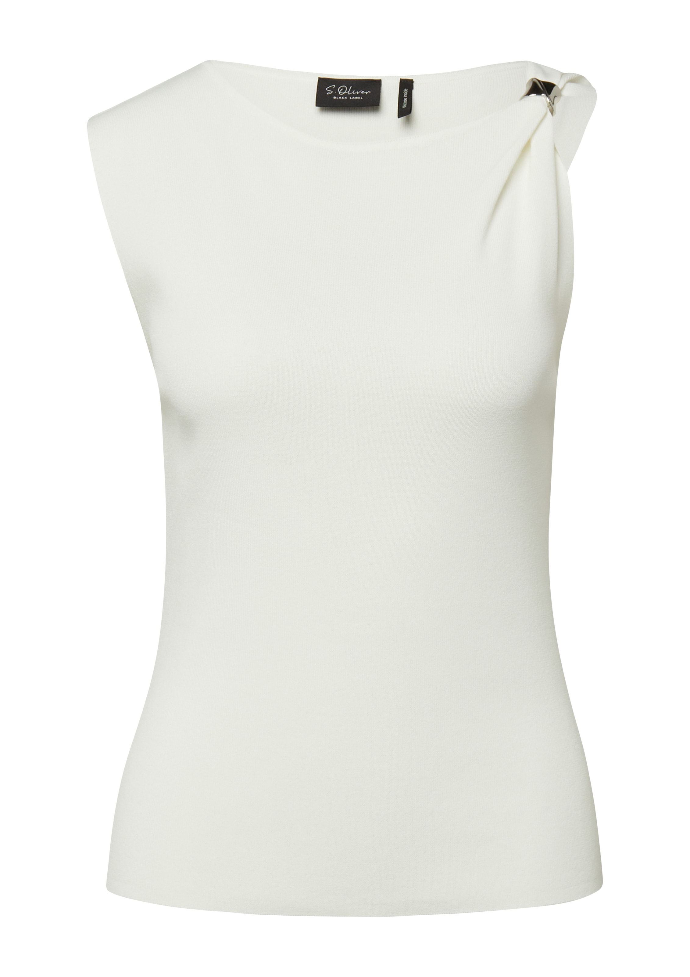 s.Oliver BLACK LABEL Kurzarmshirt mit Träger Detail