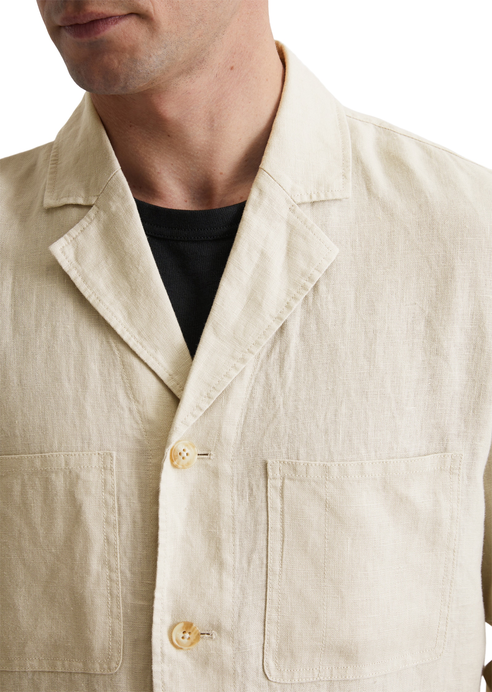 Marc O'Polo Hemdjacke, Overshirt im Blazer-Stil