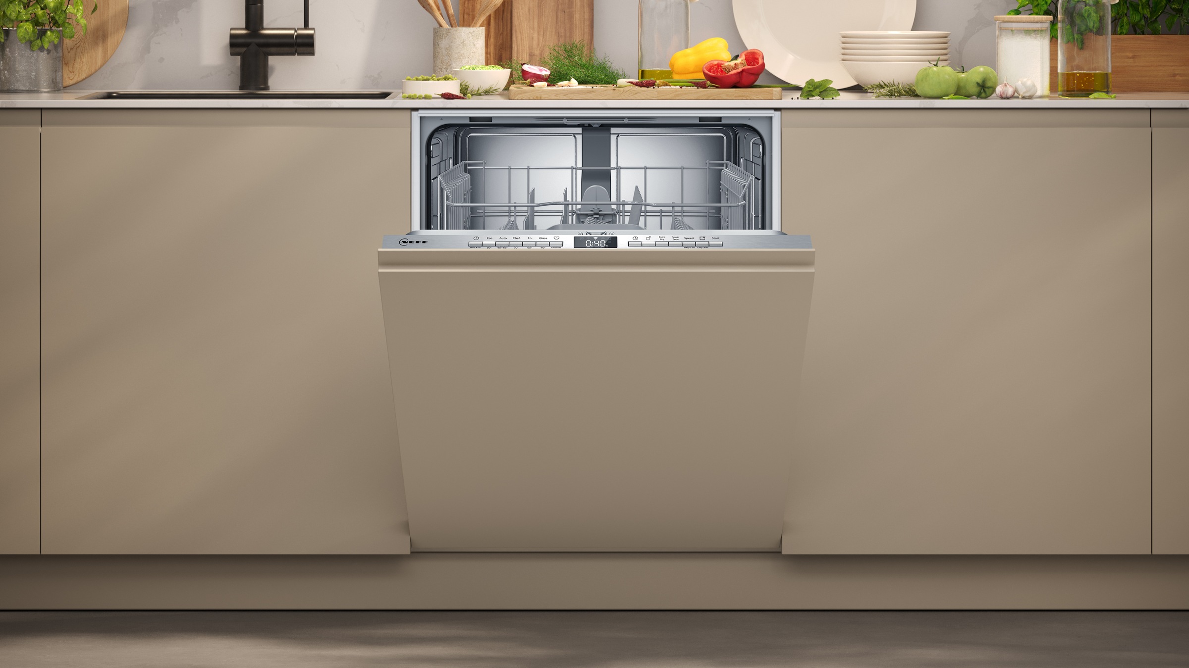 NEFF vollintegrierbarer Geschirrspüler XXL »S253ITX01E«, 13 Maßgedecke, mit Aquasensor
