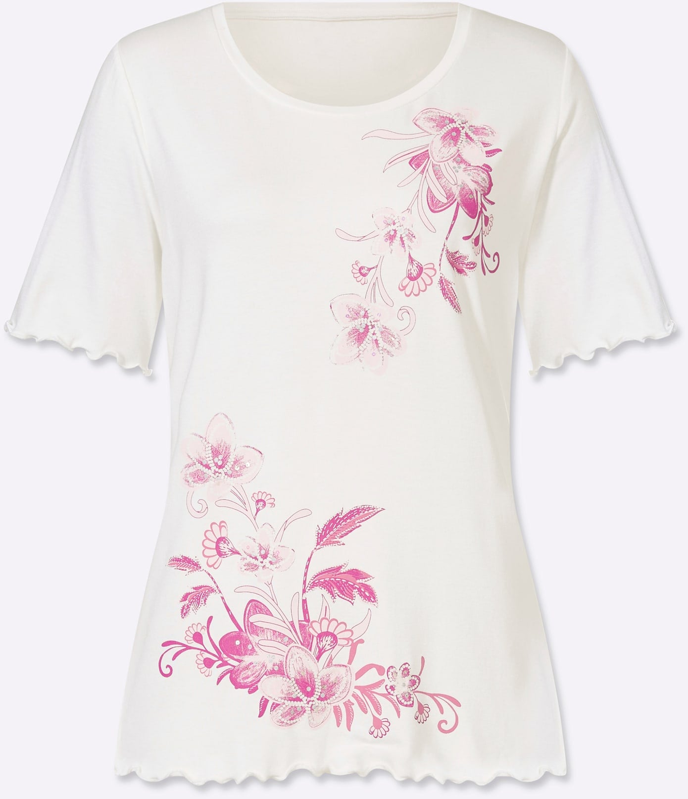 Lady Kurzarmshirt »Rundhals-Shirt« 1 tlg.