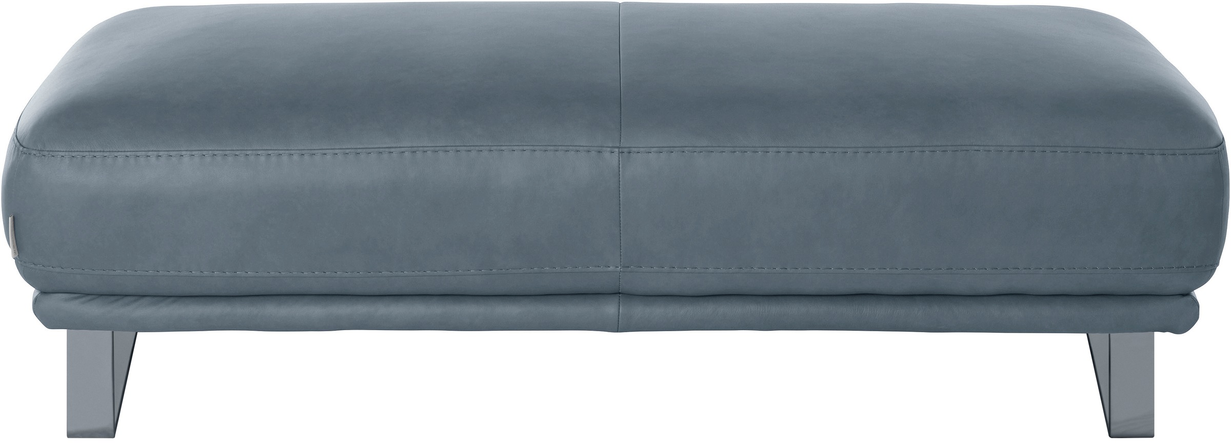 W.SCHILLIG Hocker »montanaa«, mit Metallkufen in Silber matt, Breite 141 cm