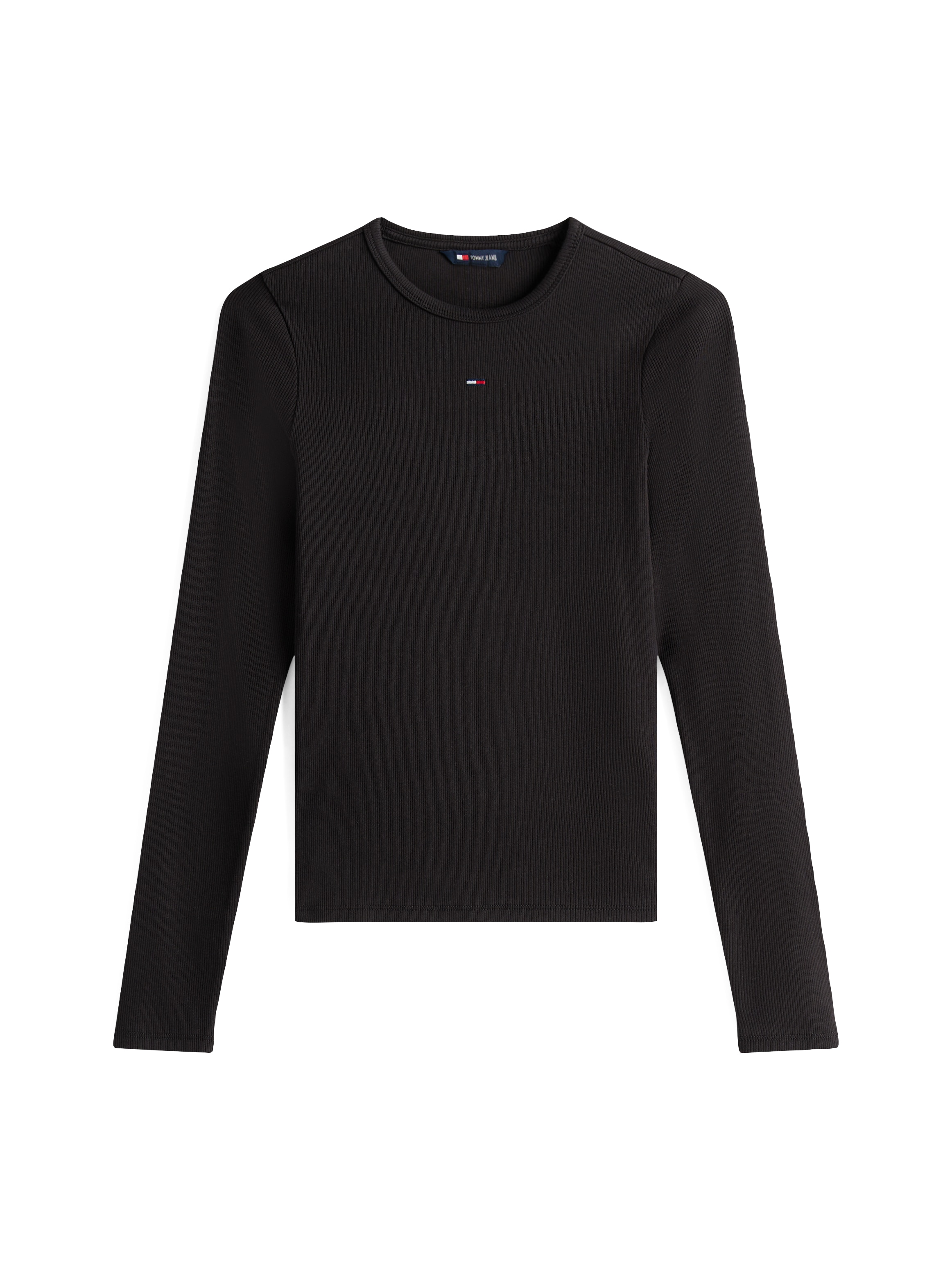 Tommy Jeans Langarmshirt »TJW SLIM ESSENTIAL RIB LS«, mit Logostickerei