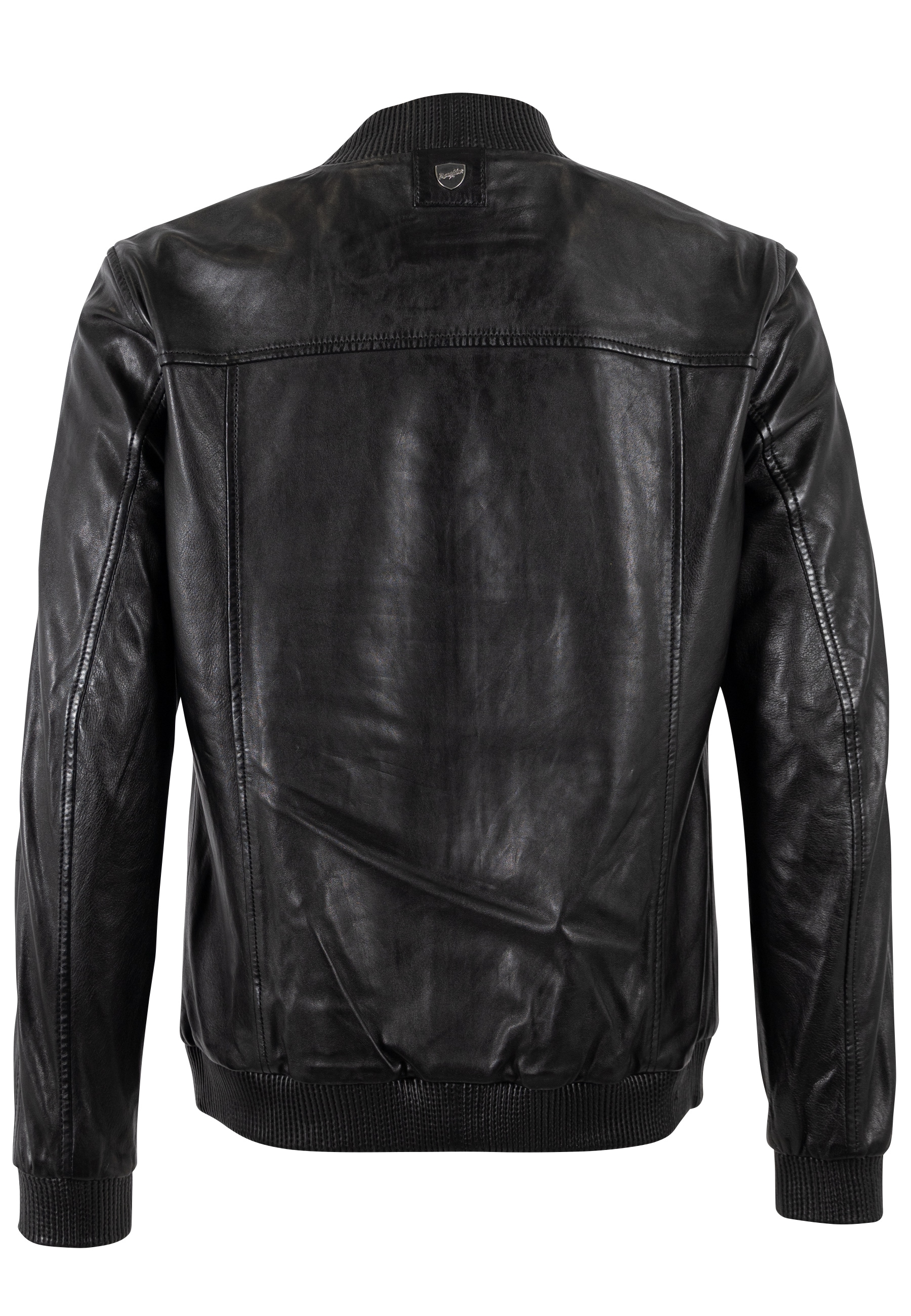 Mauritius Lederjacke »MMGlashy« Blouson mit gerippten Details